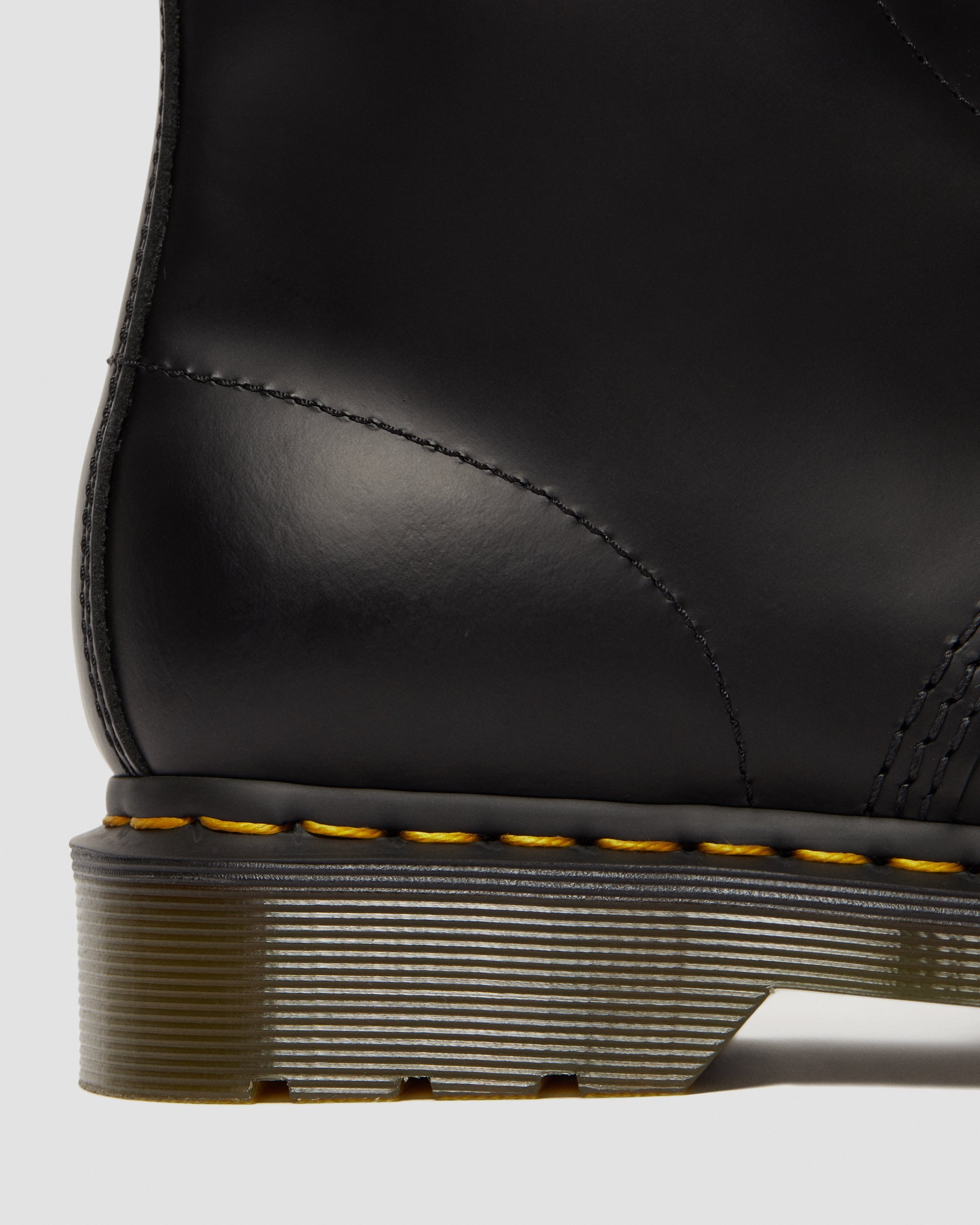 101 Yellow Stitch Smooth Leather Lace-up Ankle Boots