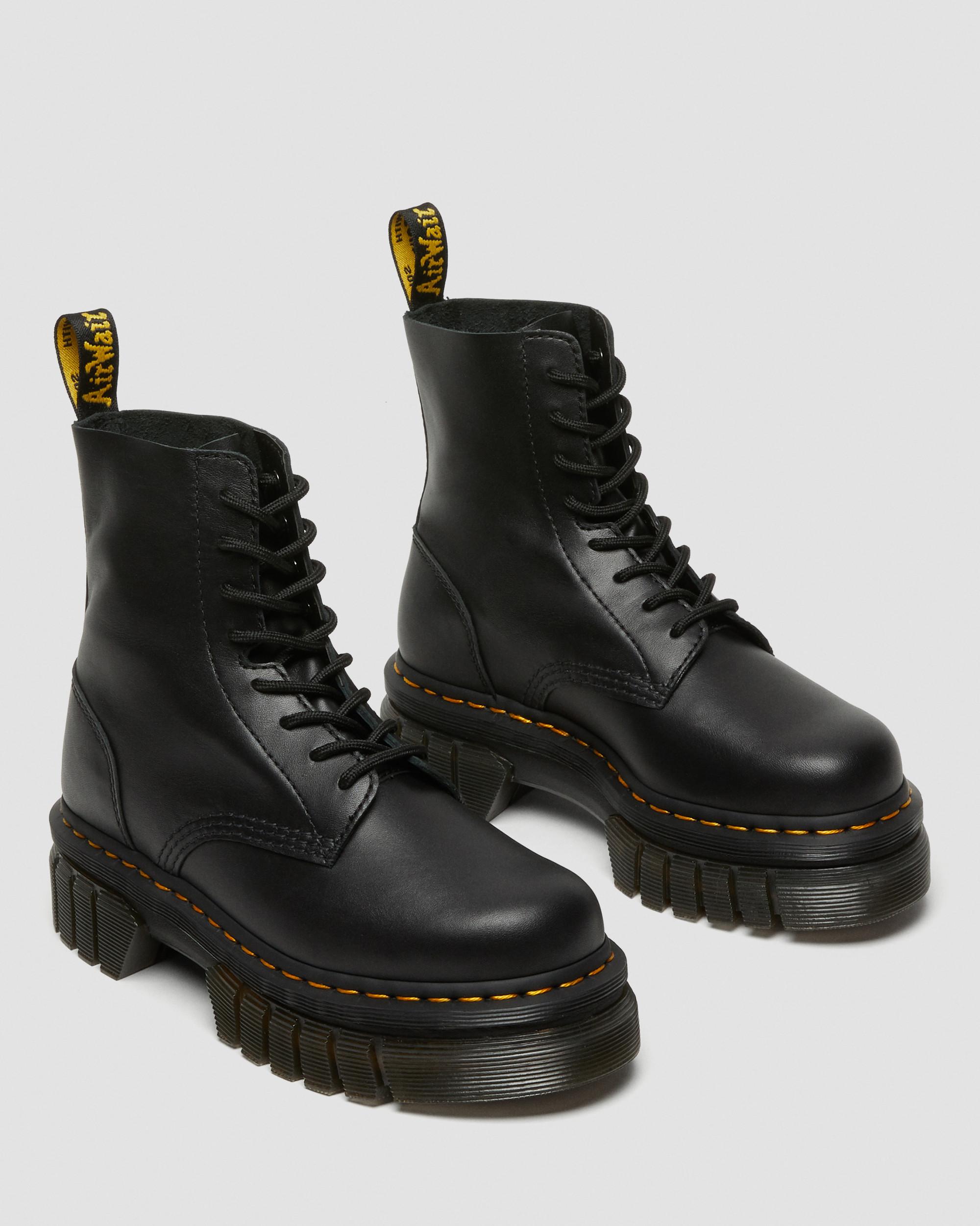Audrick 8-Eye Nappa Lux Soft Leather Platform Boots