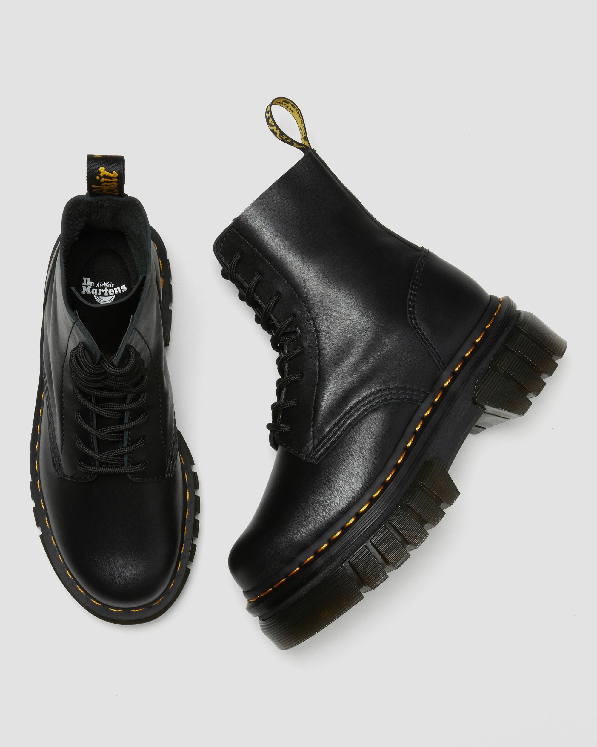 Audrick 8-Eye Nappa Lux Soft Leather Platform Boots