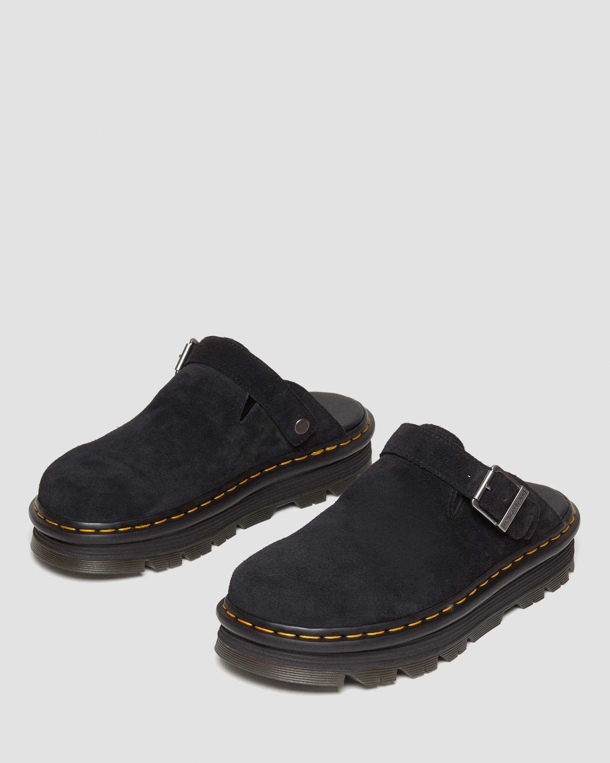 Zebzag Suede Casual Slingback Platform Mules