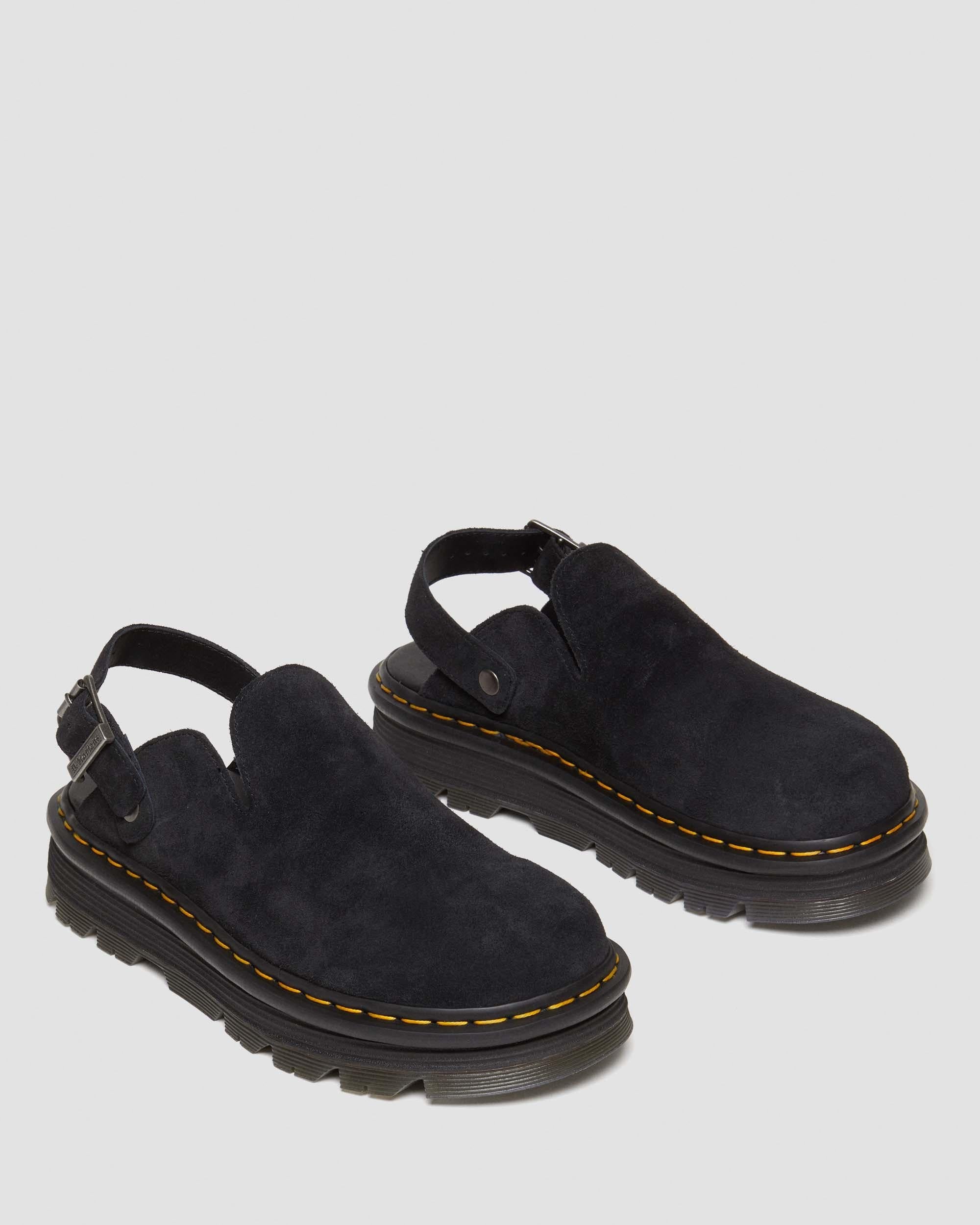Zebzag Suede Casual Slingback Platform Mules