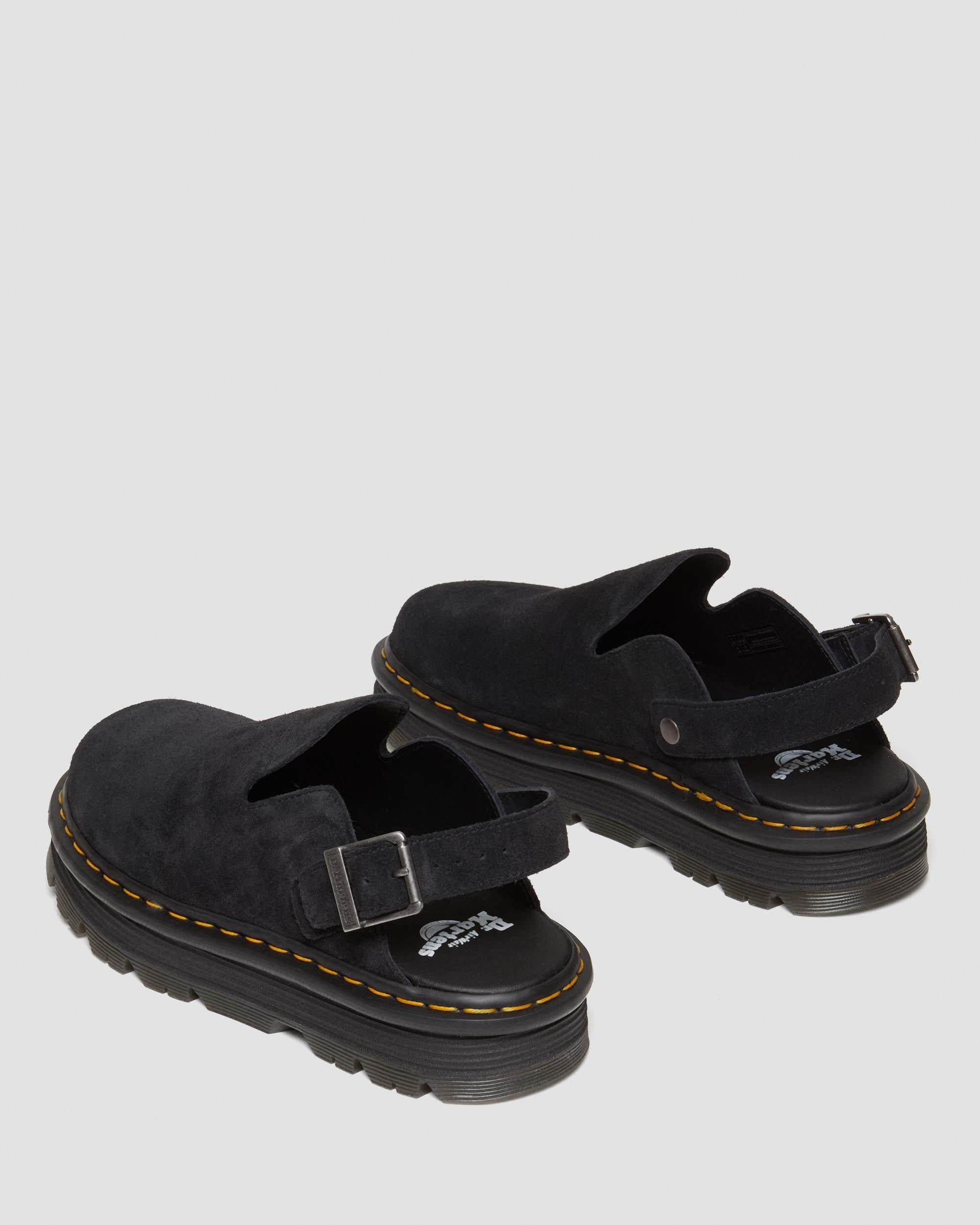 Zebzag Suede Casual Slingback Platform Mules