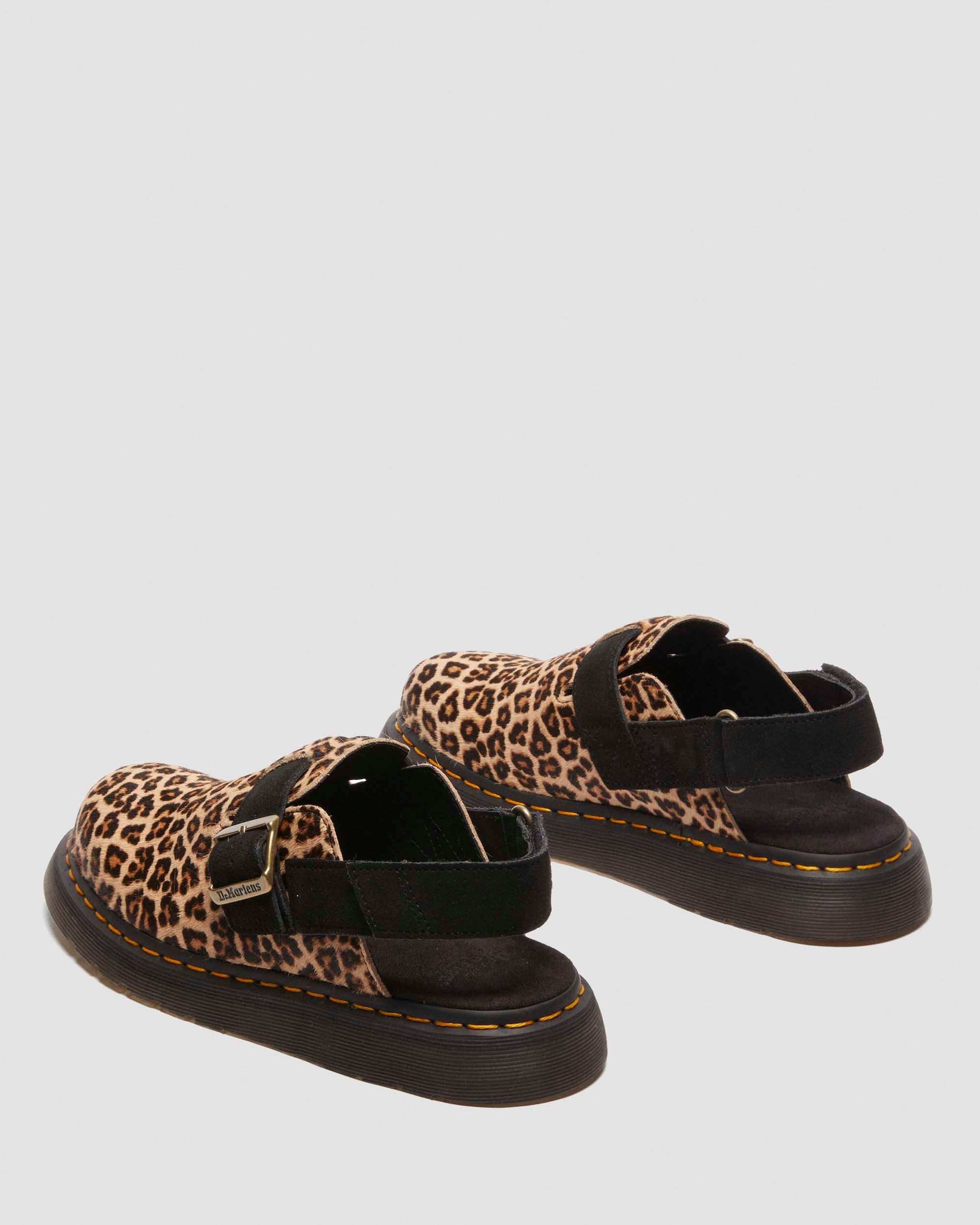 Jorge II Suede and Hair-On Leather Mules
