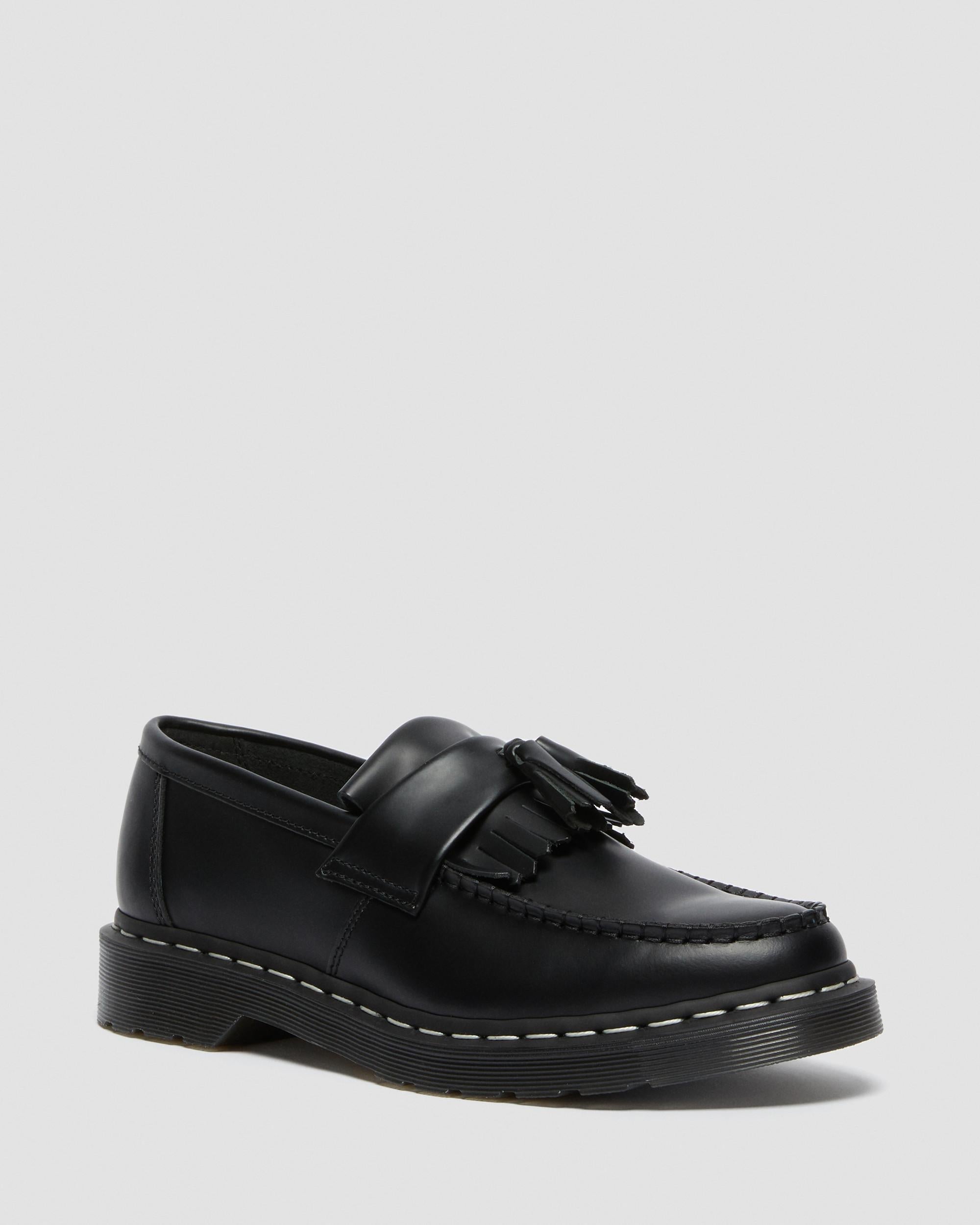 ADRIAN WHITE STITCH SMOOTH LEATHER Loafers