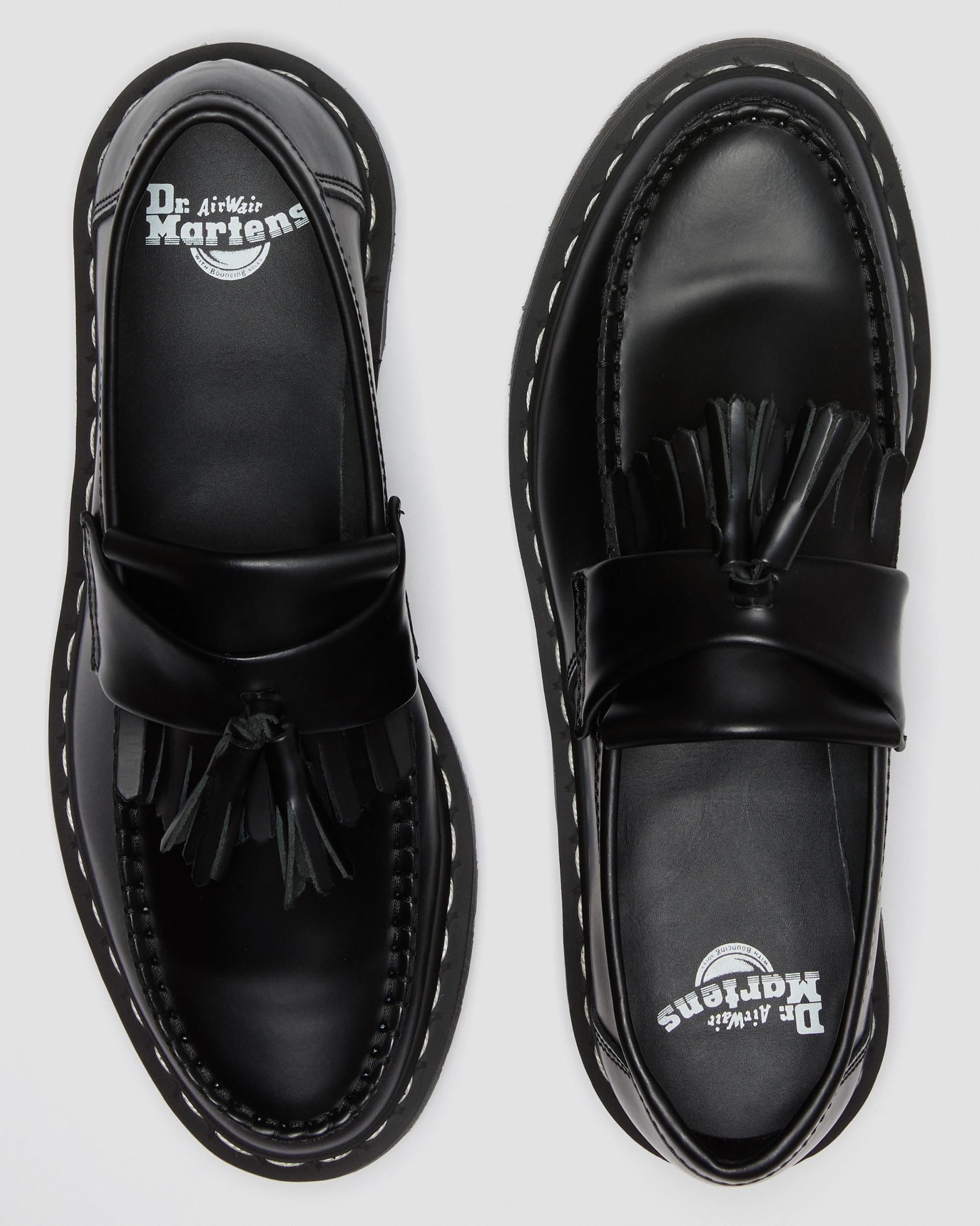 ADRIAN WHITE STITCH SMOOTH LEATHER Loafers