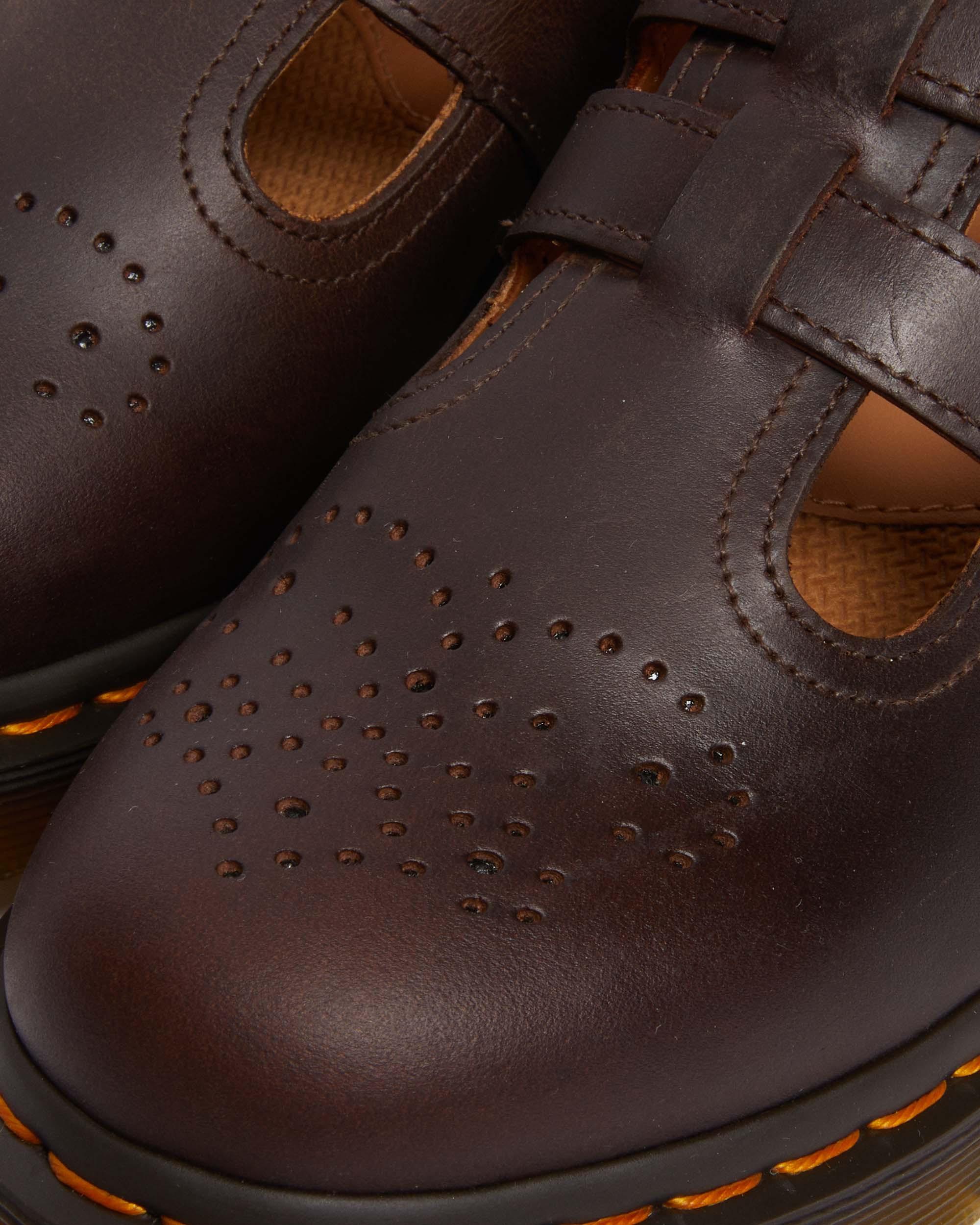 8065 Crazy Horse Leather Mary Jane Shoes