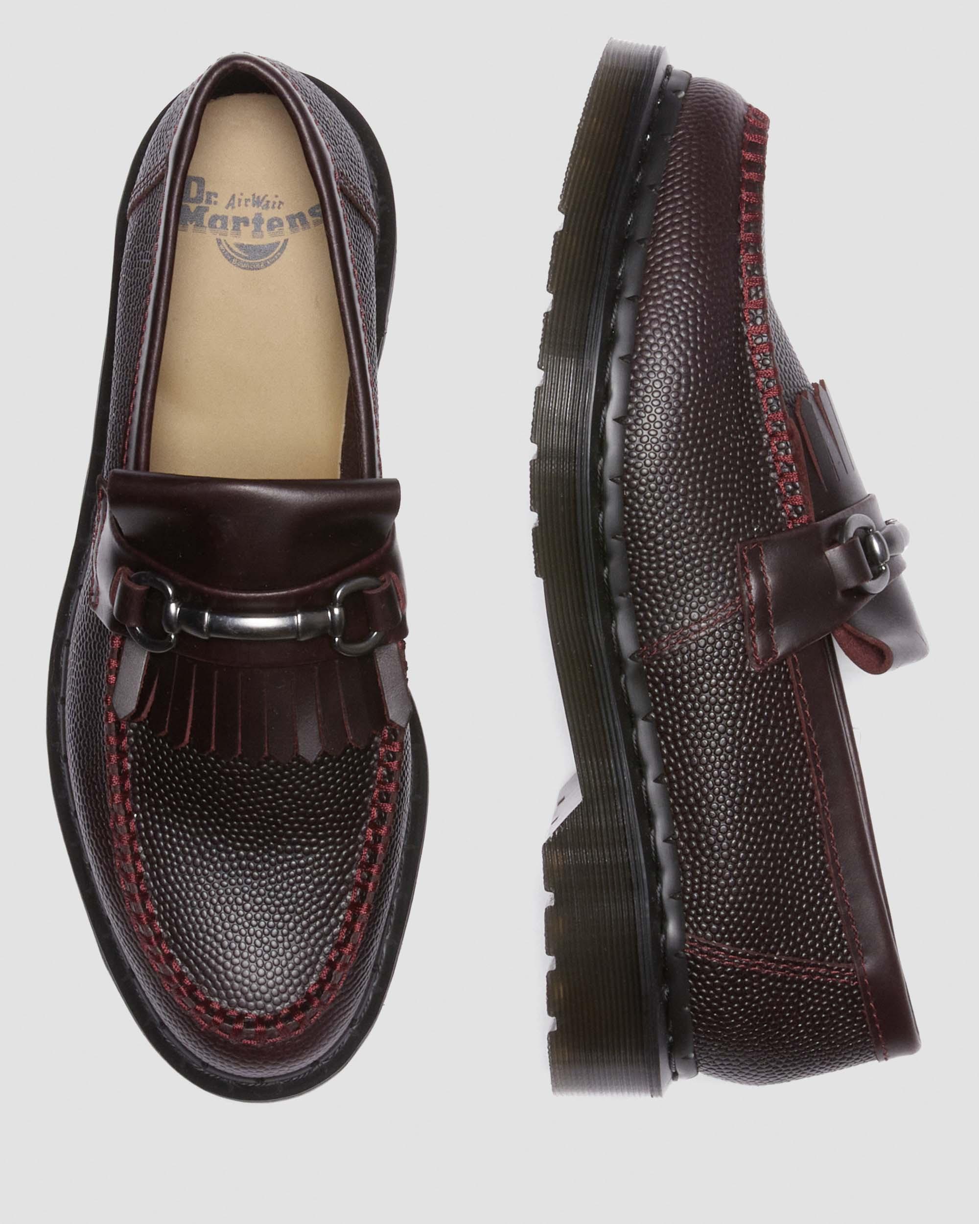 Adrian Snaffle Pebble Grain Leather Loafers Shoes