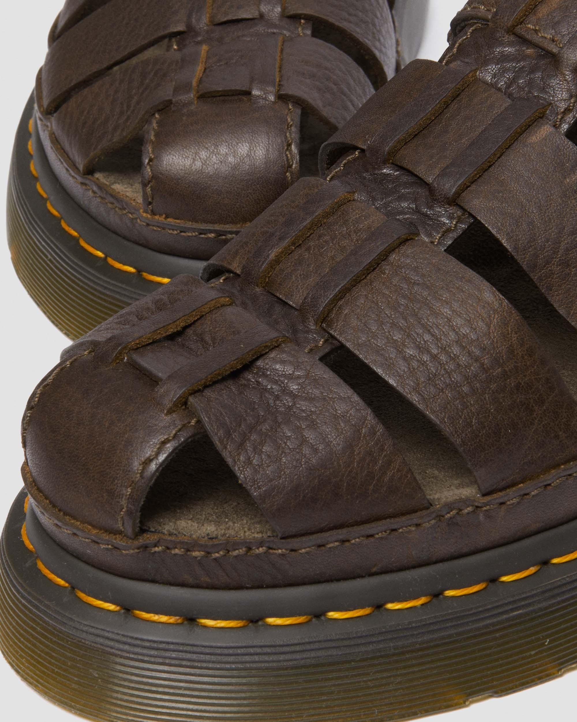 Wrenlie Grizzly Leather Sandals