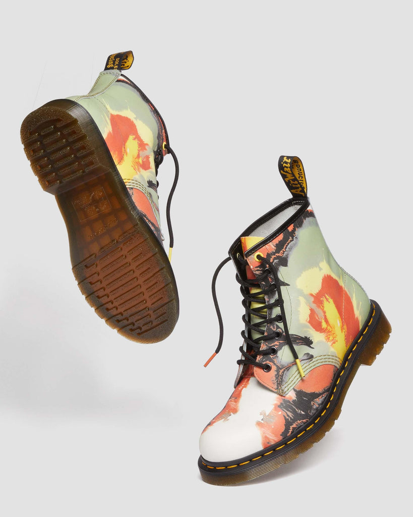 1460 Tate Flare Volcanic Leather Boots