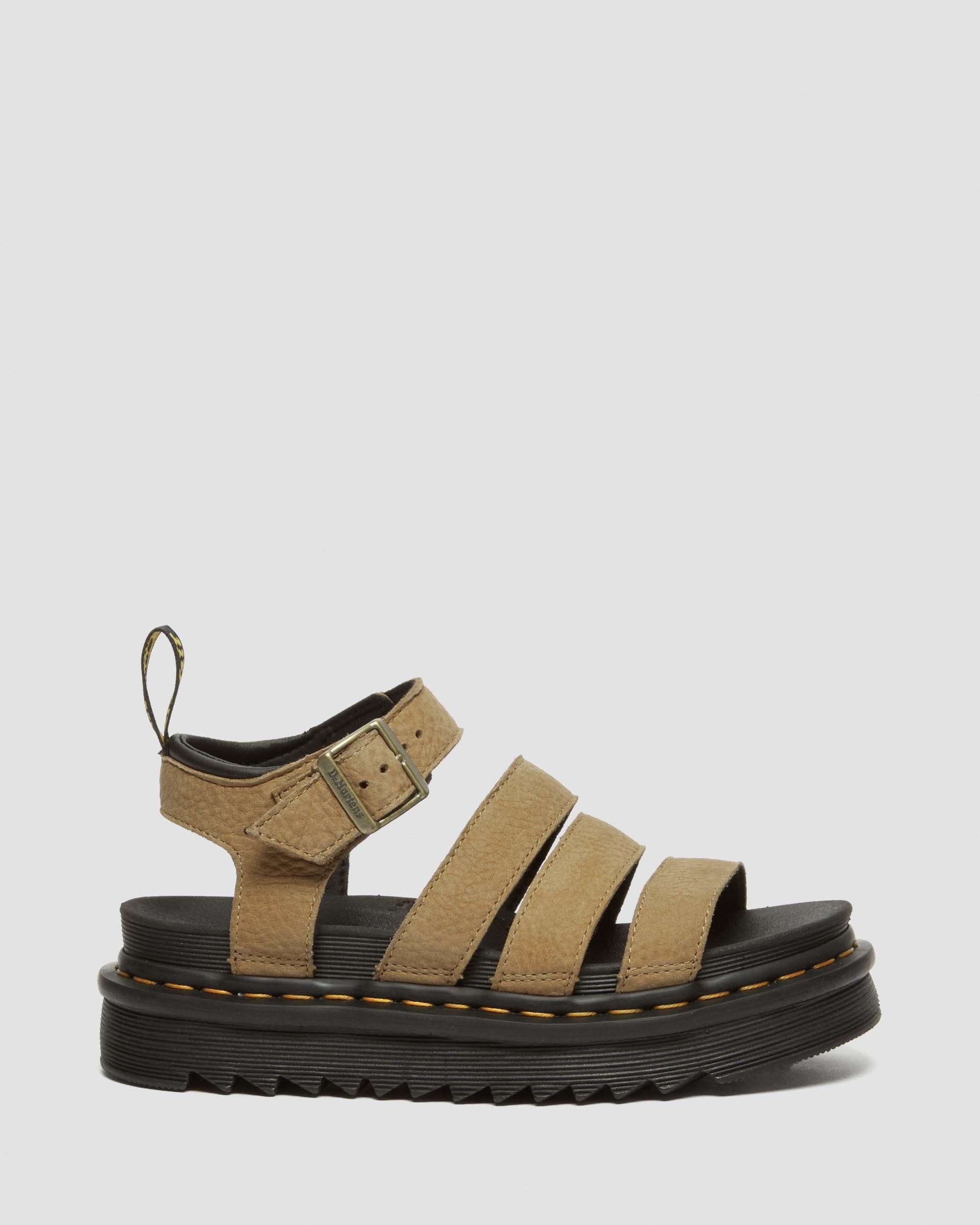 Blaire Tumbled Nubuck Leather Sandals