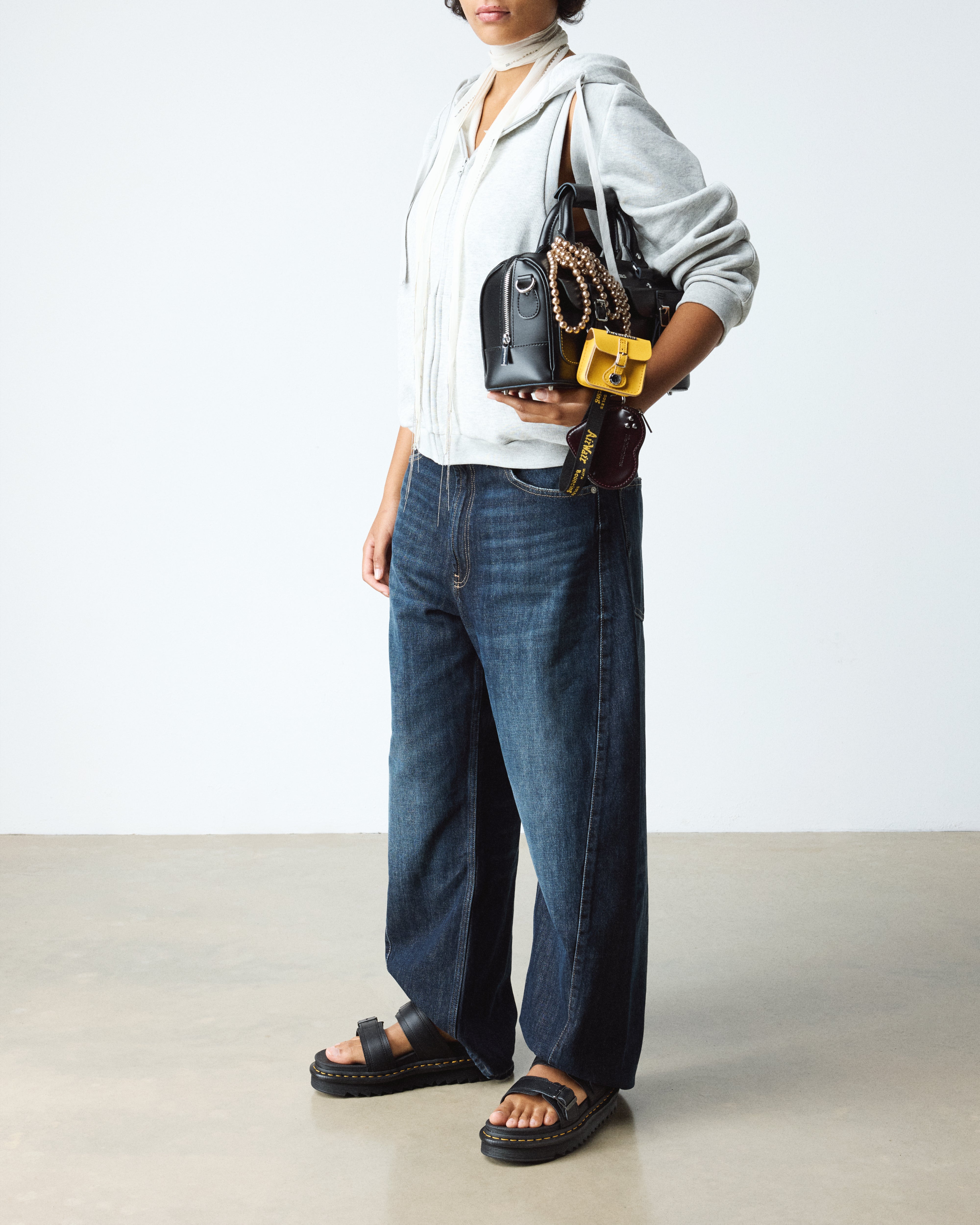 Myles Black Athena Leather Sandals