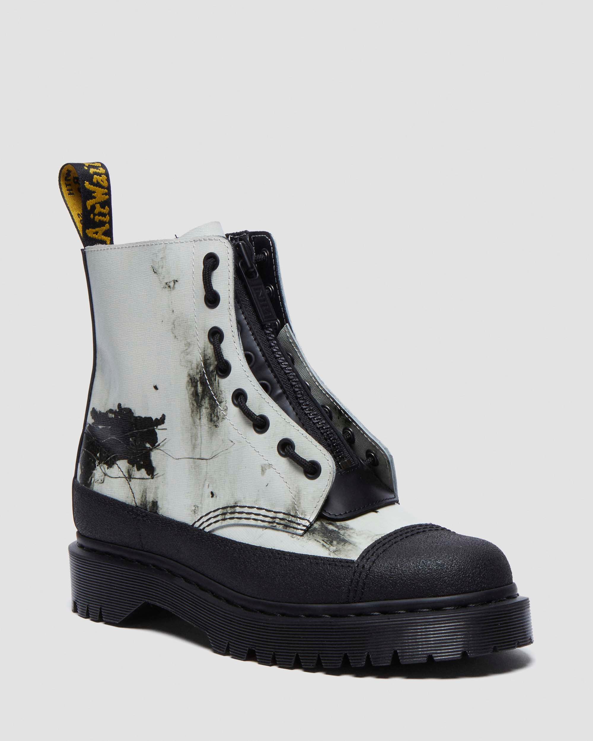 Nine Inch Nails 1460 Leather Lace-Up Ankle Boots