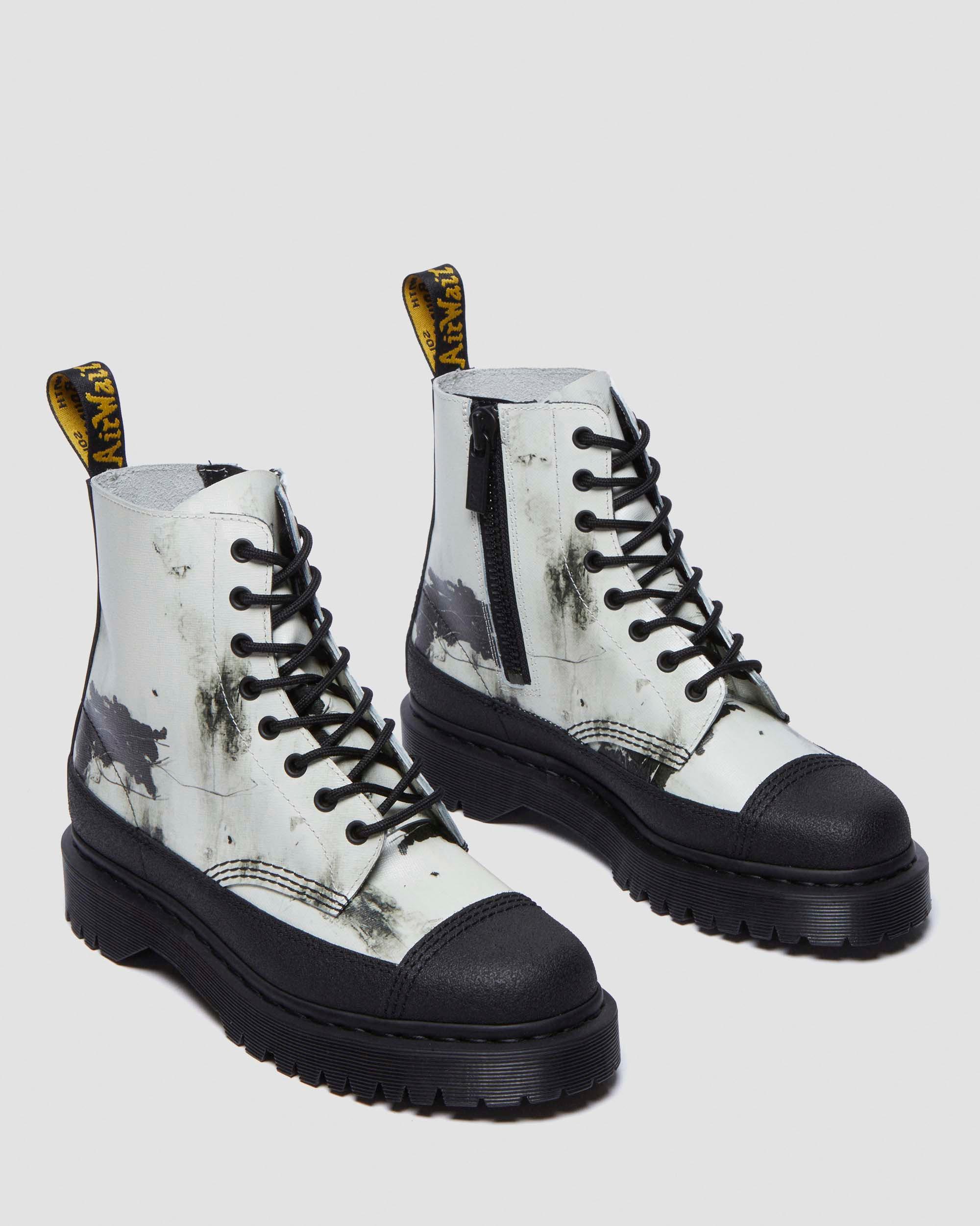Nine Inch Nails 1460 Leather Lace-Up Ankle Boots