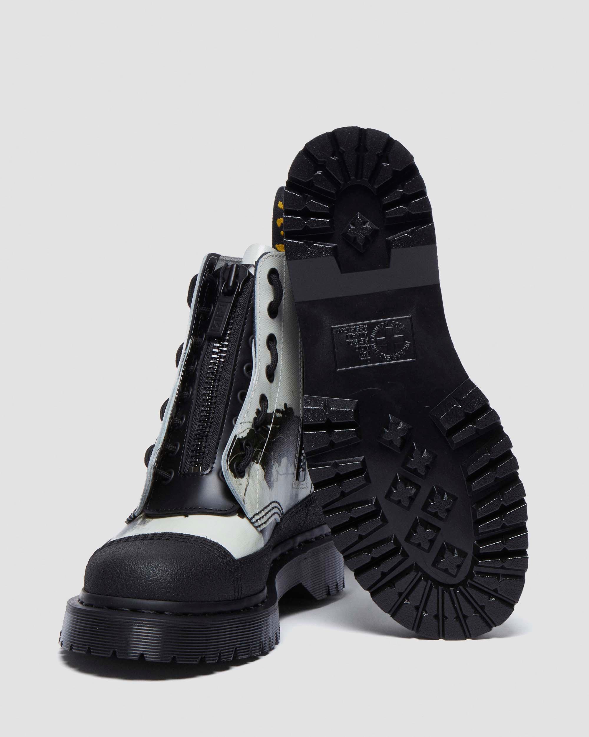 Nine Inch Nails 1460 Leather Lace-Up Ankle Boots