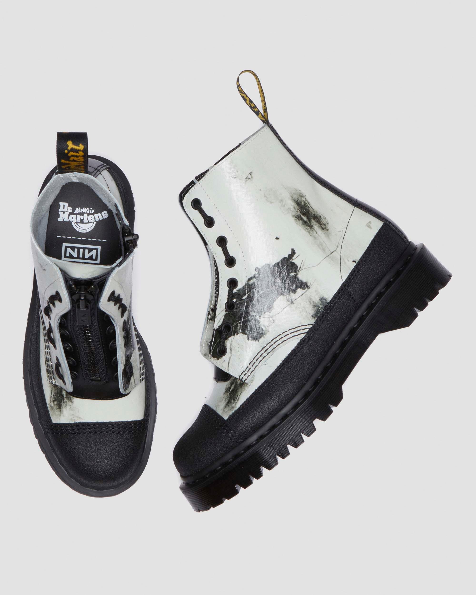 Nine Inch Nails 1460 Leather Lace-Up Ankle Boots