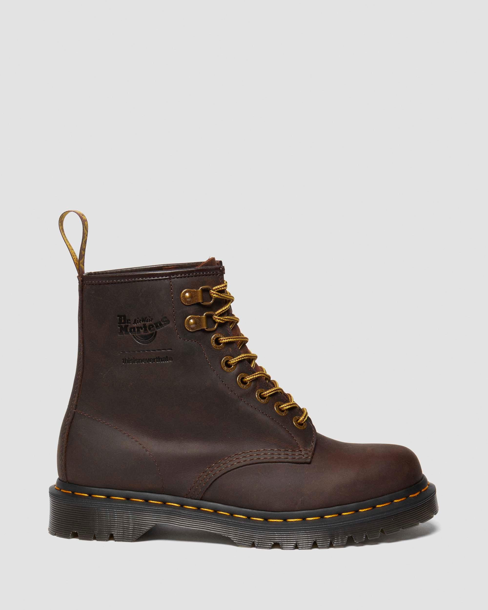 thisisneverthat 1460 Waxed Full Grain Leather Boots