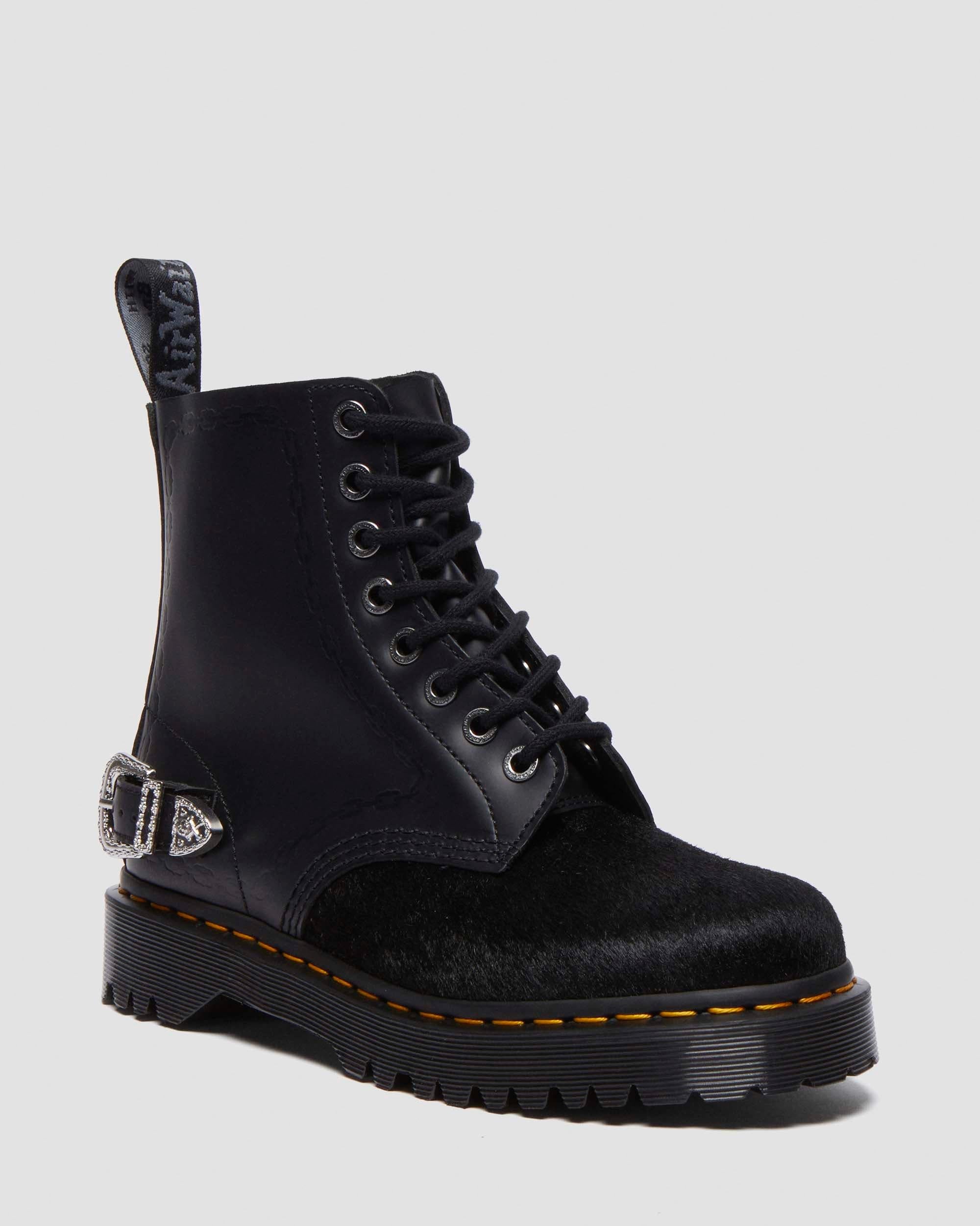 The Great Frog 1460 Bex Smooth Hair On Leather Lace-Up Ankle Boots