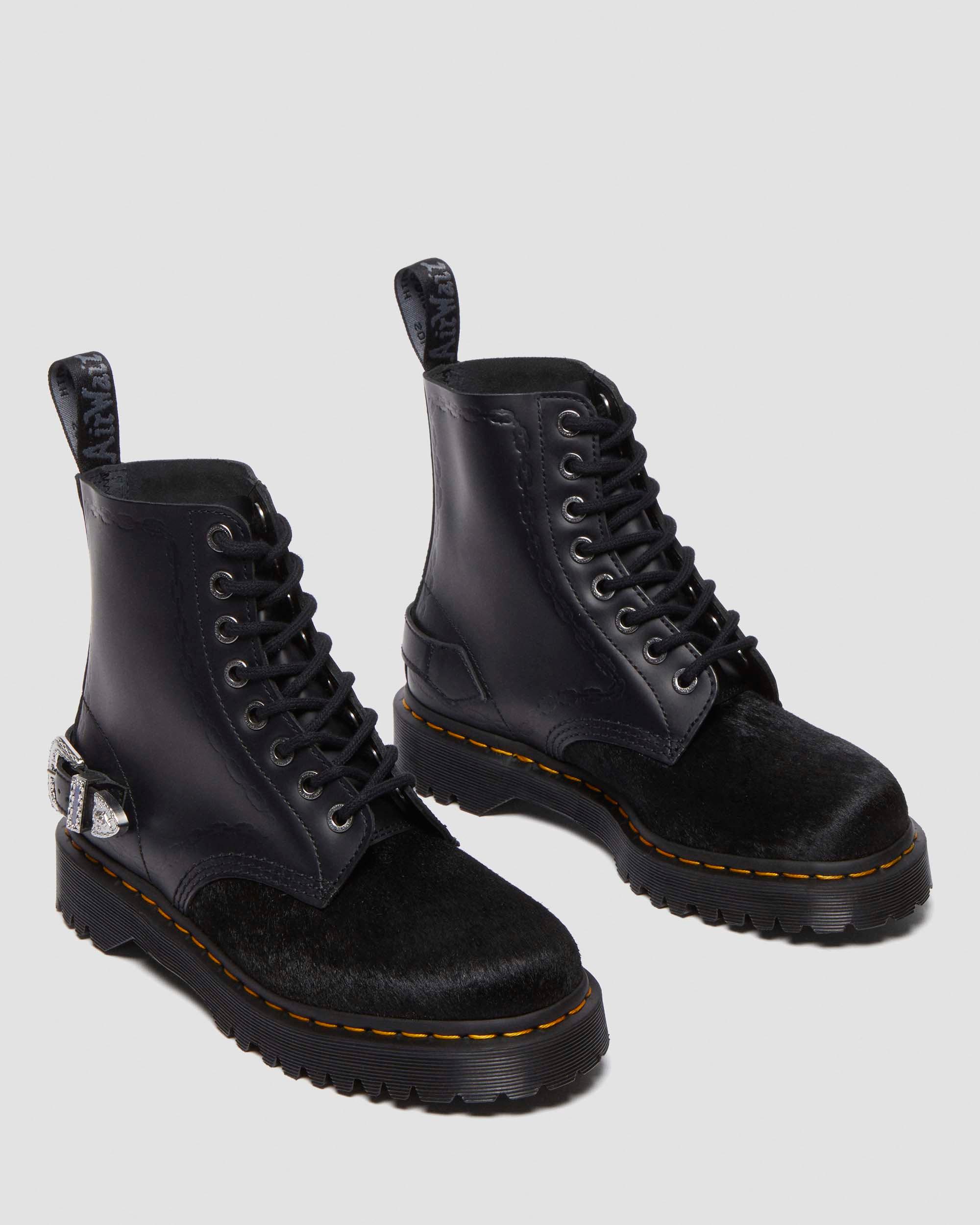 The Great Frog 1460 Bex Smooth Hair On Leather Lace-Up Ankle Boots