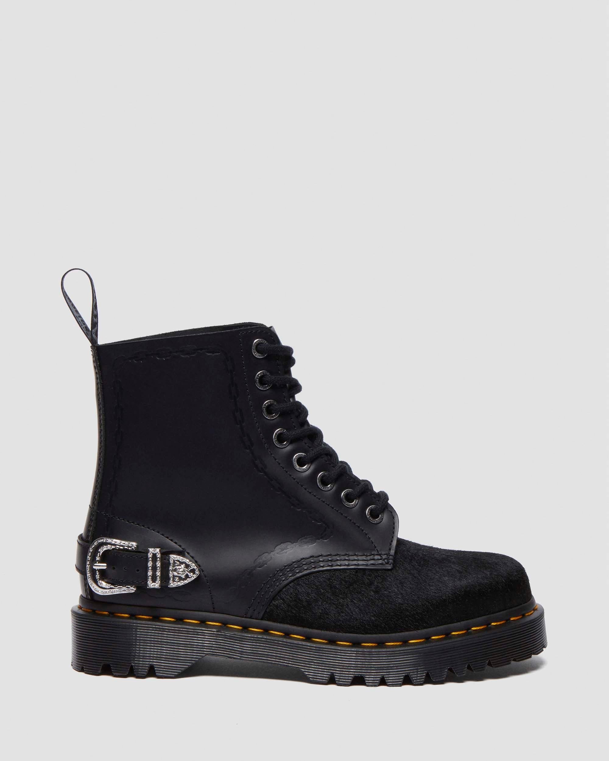 The Great Frog 1460 Bex Smooth Hair On Leather Lace-Up Ankle Boots