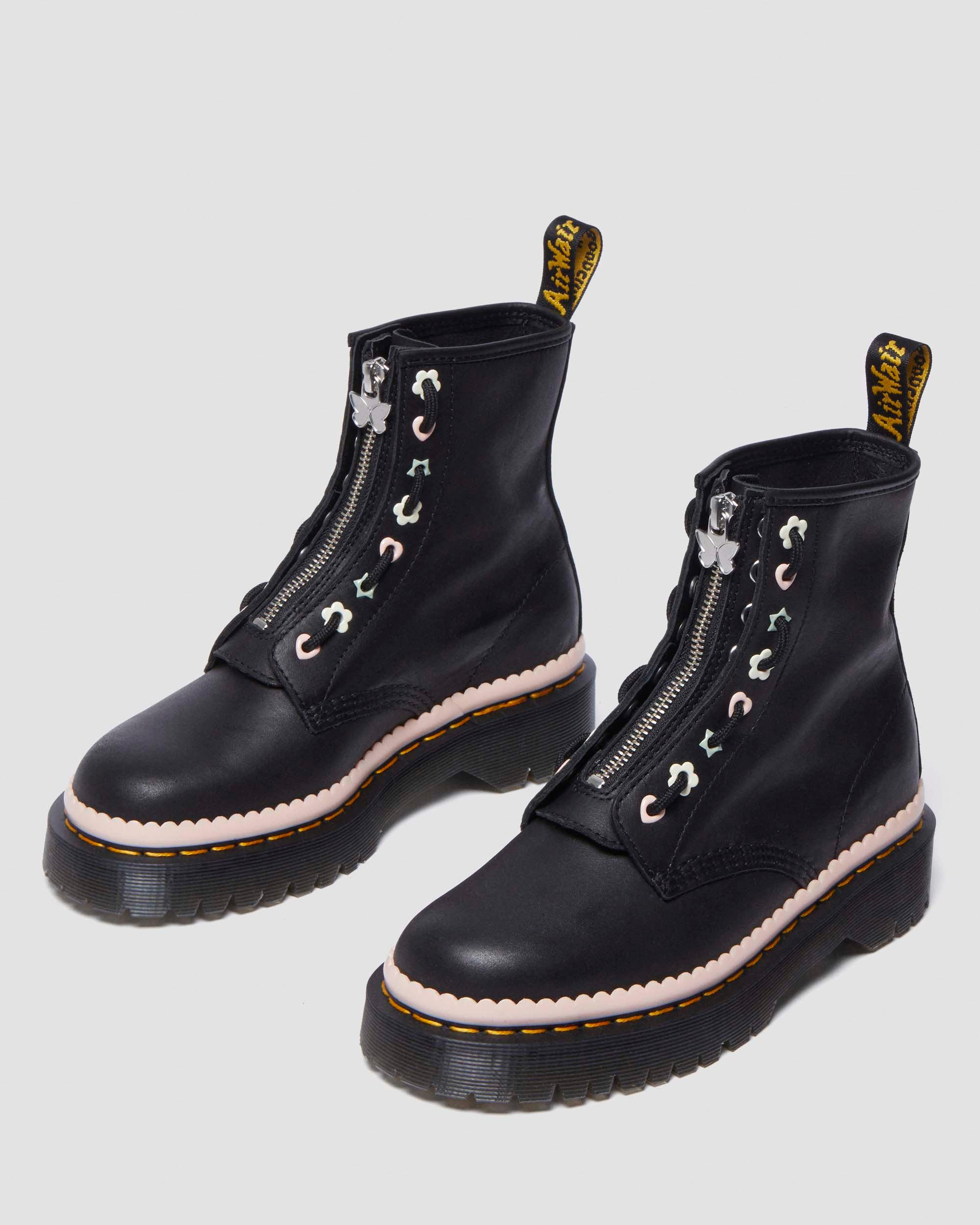 1460 Pascal Bex Front Zip Soft Leather Boots