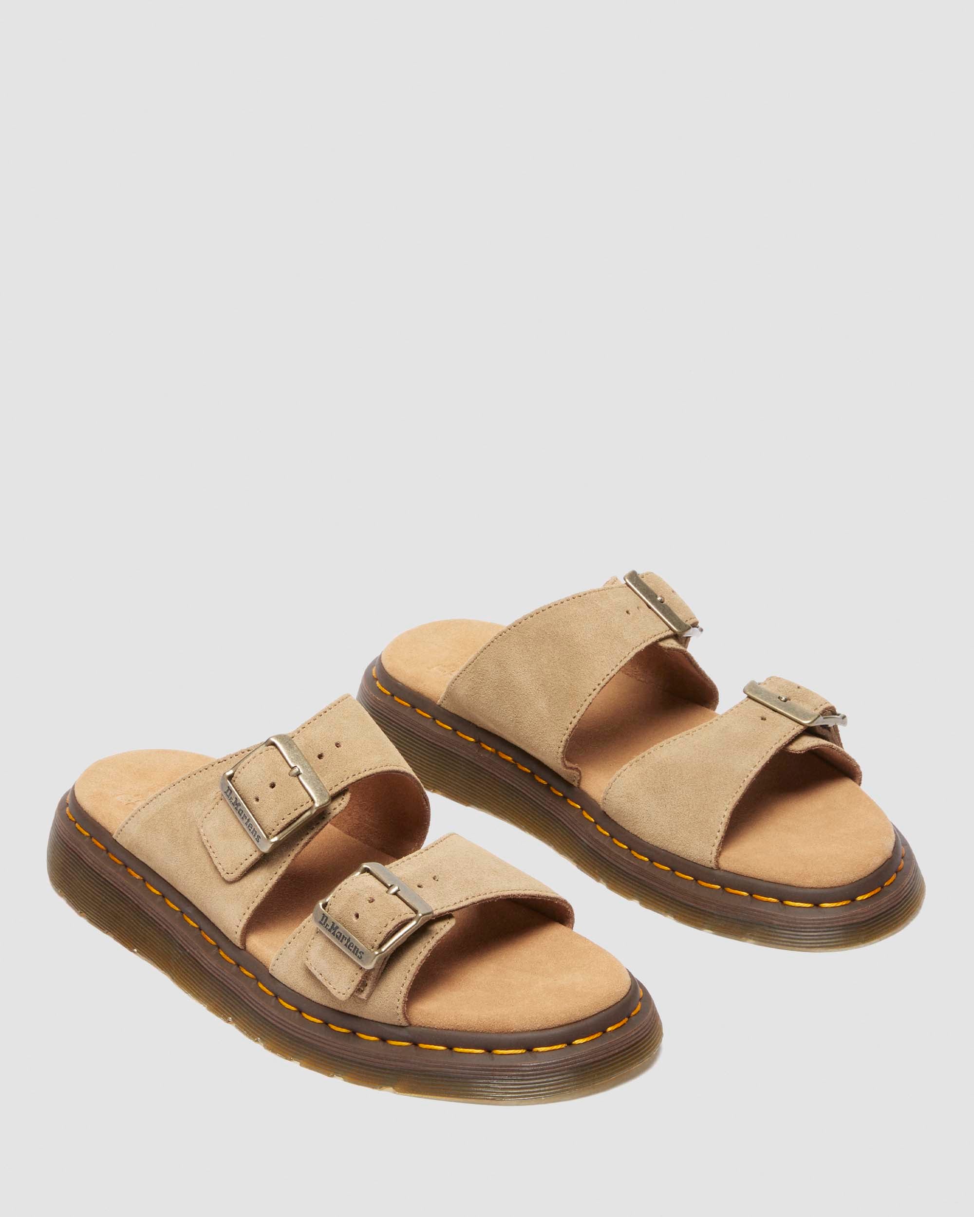 Josef Suede Slide Sandals