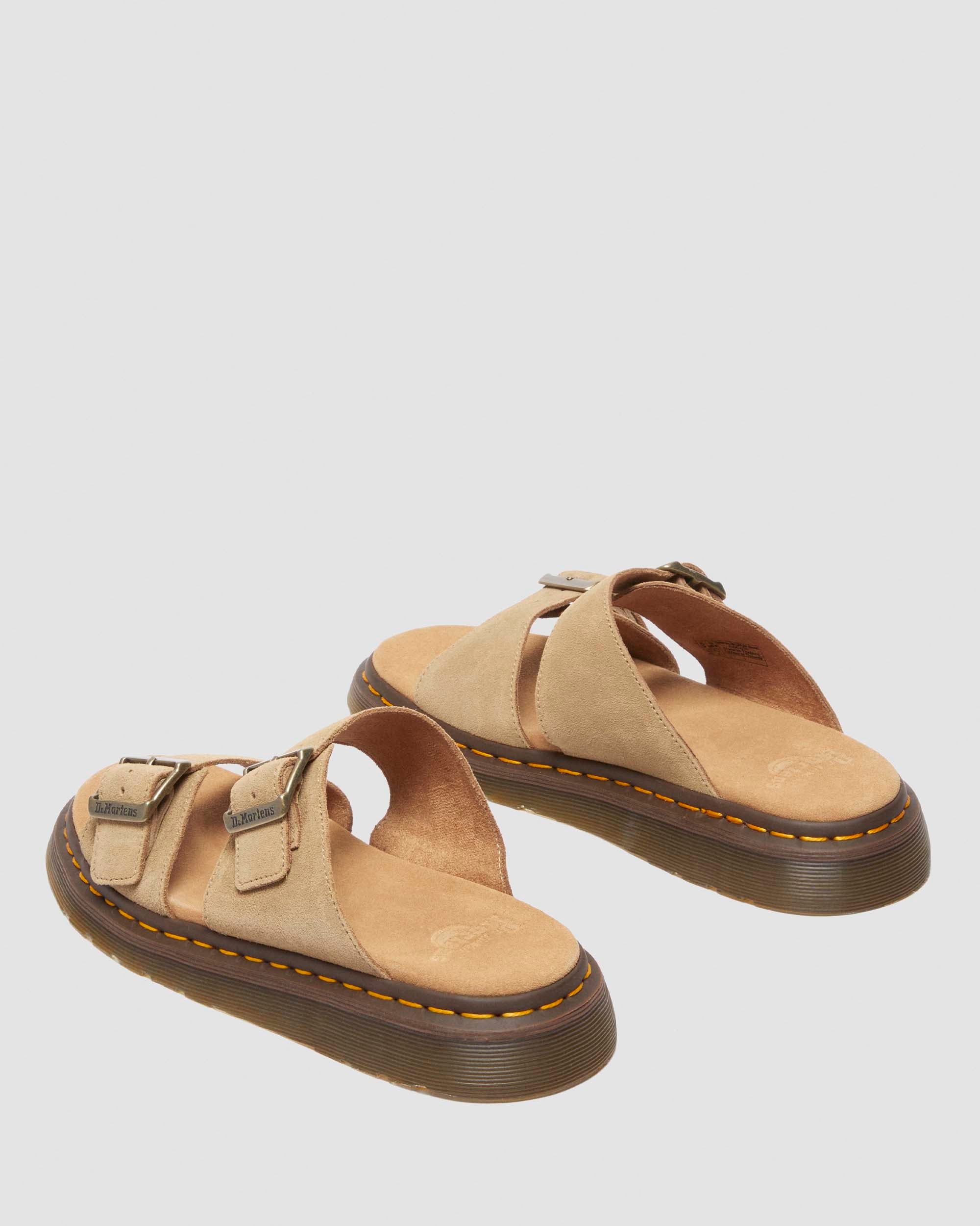 Josef Suede Slide Sandals