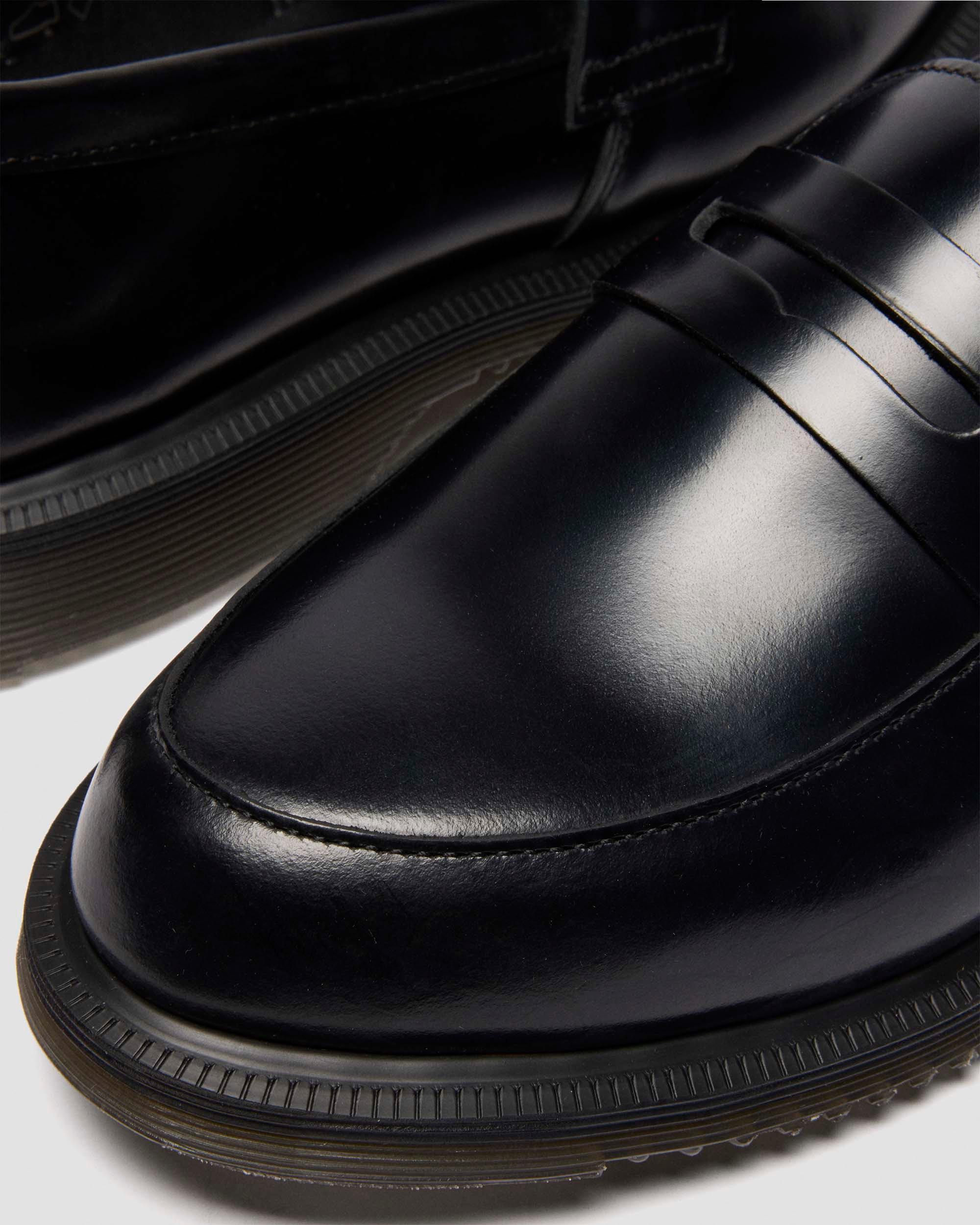 Temara Polished Smooth Leather Loafers
