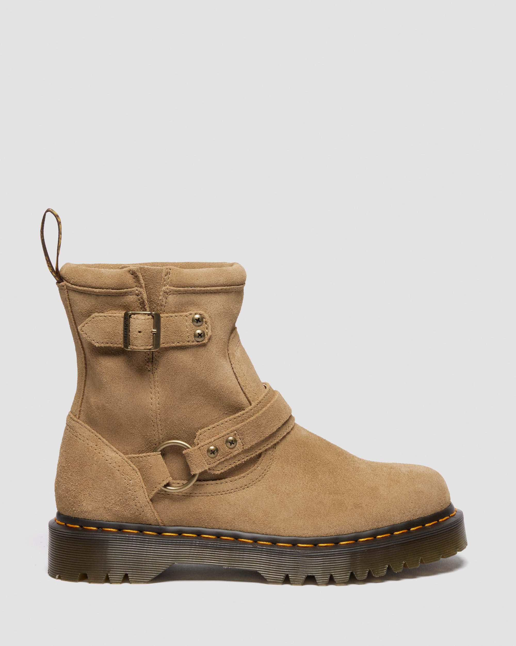 Anistone Harness Suede Biker Boots