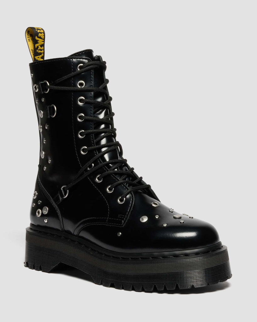 Jadon Hi Studded Buttero Leather Platform Boots