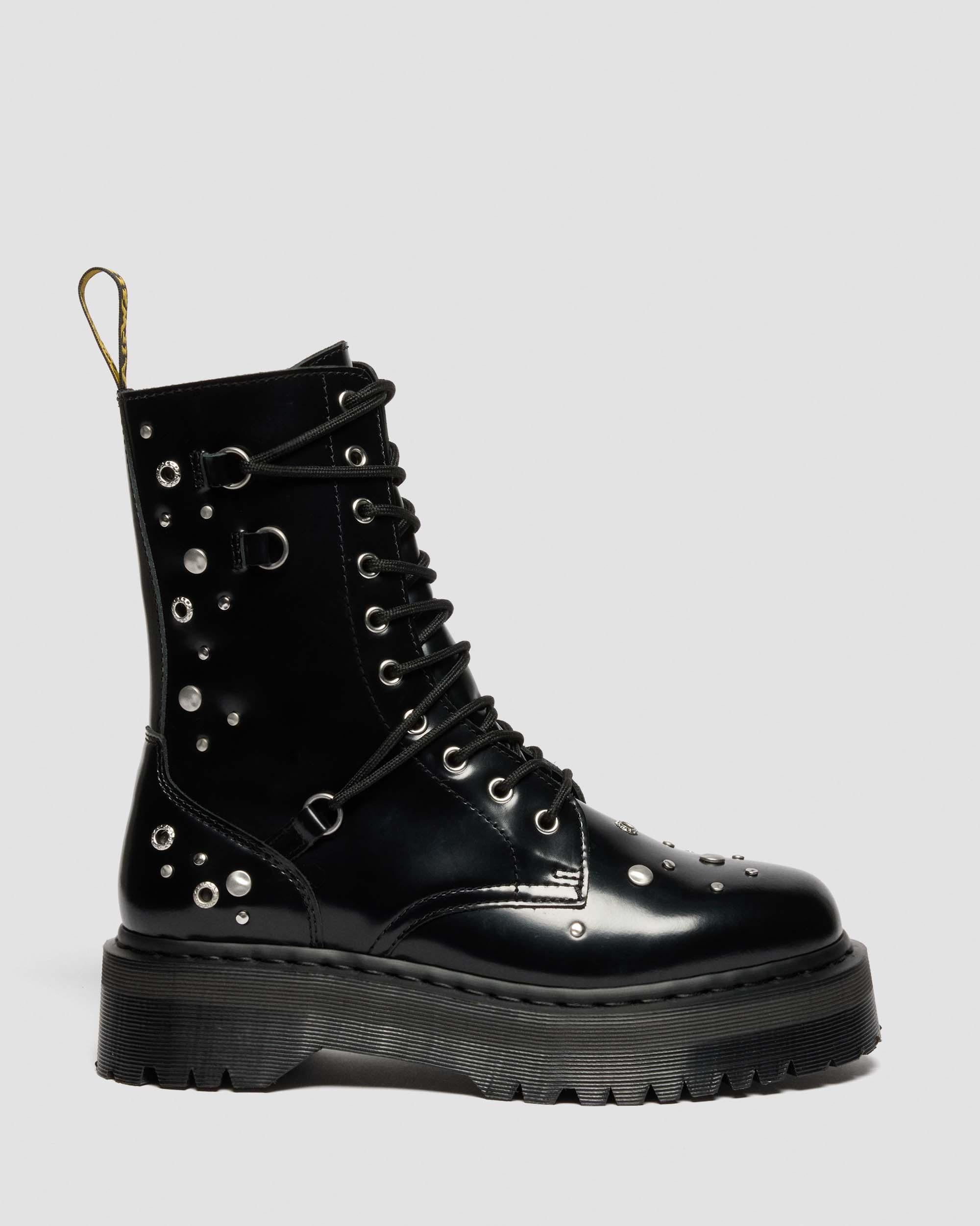 Jadon Hi Studded Buttero Leather Platform Boots