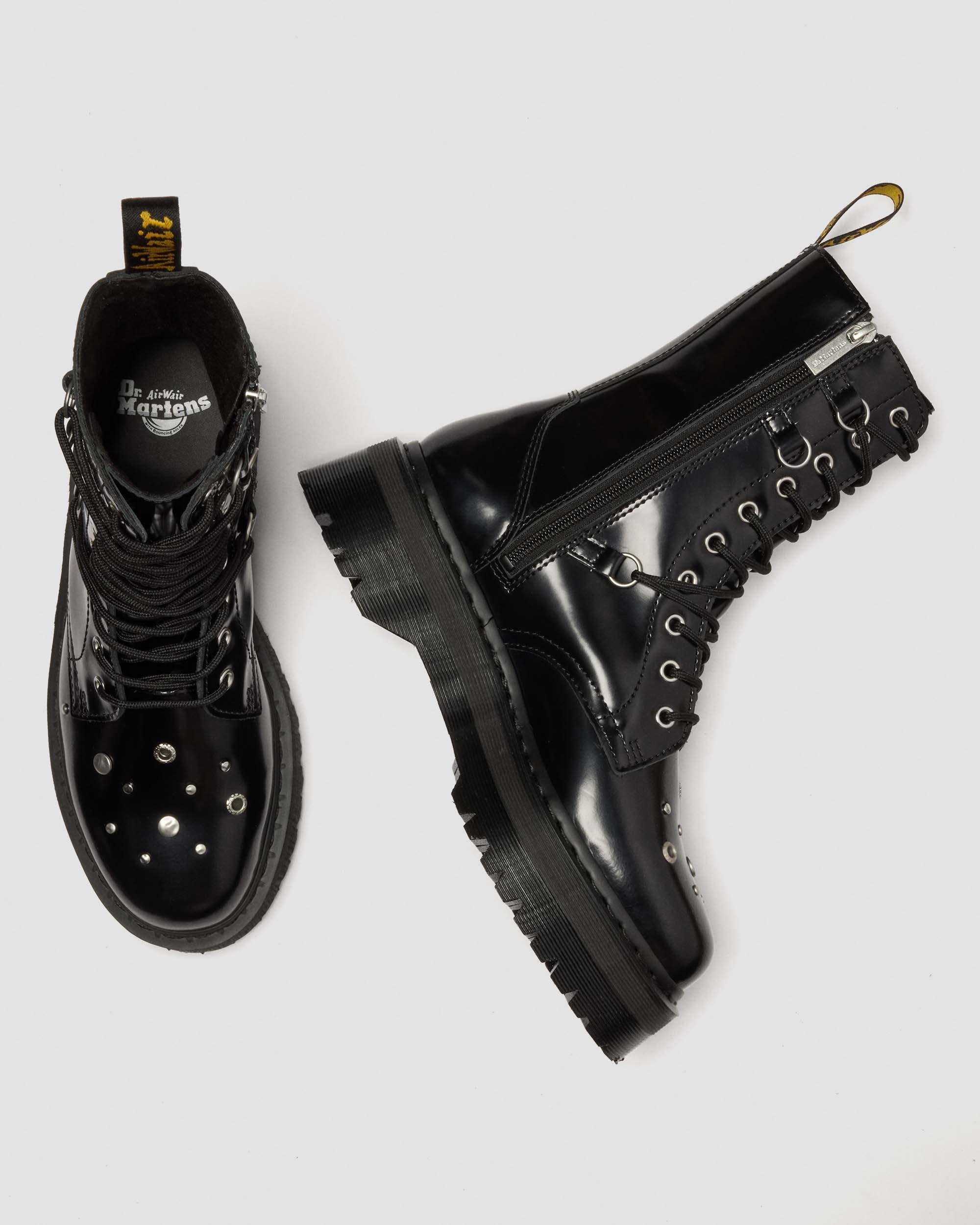 Jadon Hi Studded Buttero Leather Platform Boots