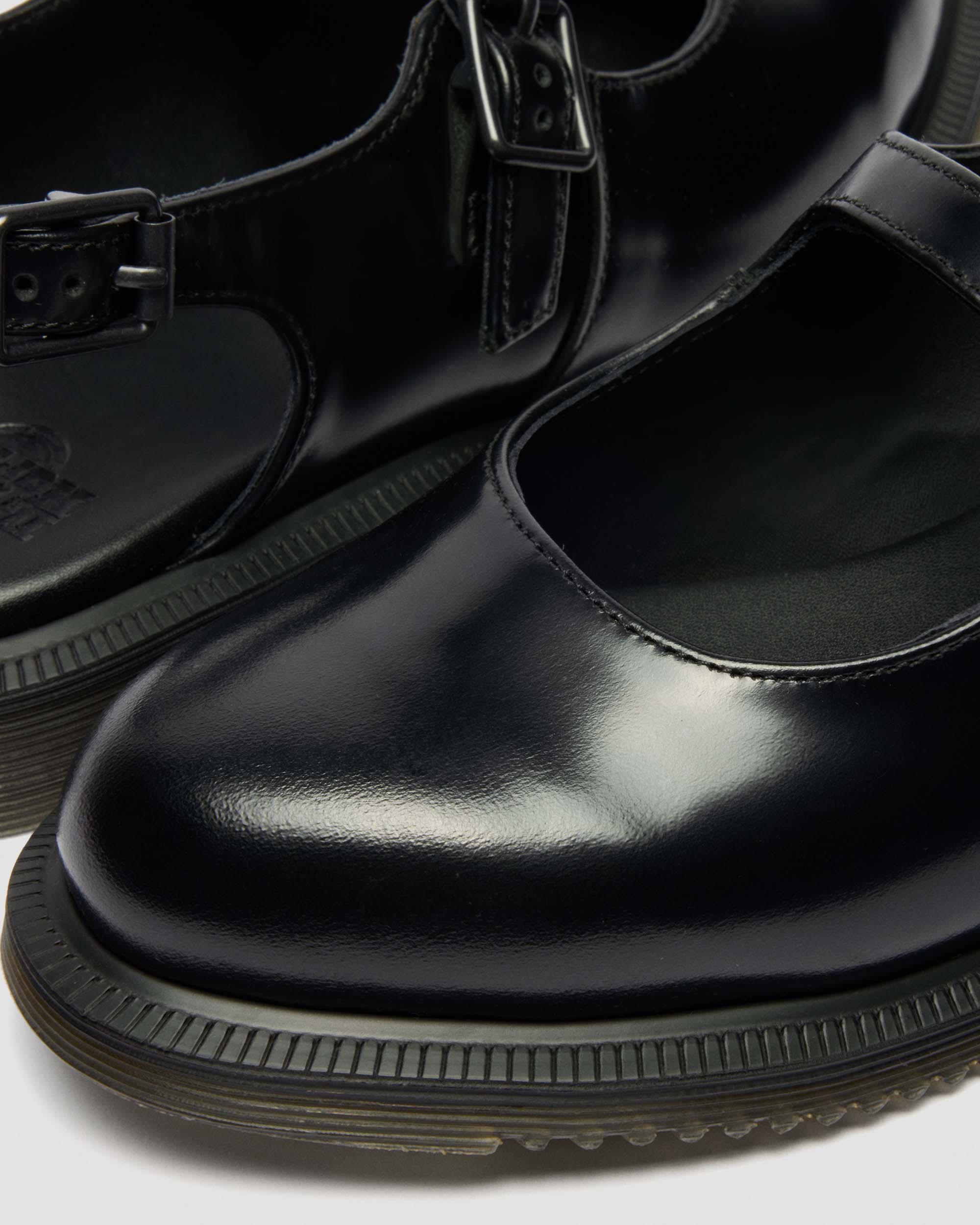 Madaline Mary Jane Smooth Leather Sling Back Shoes