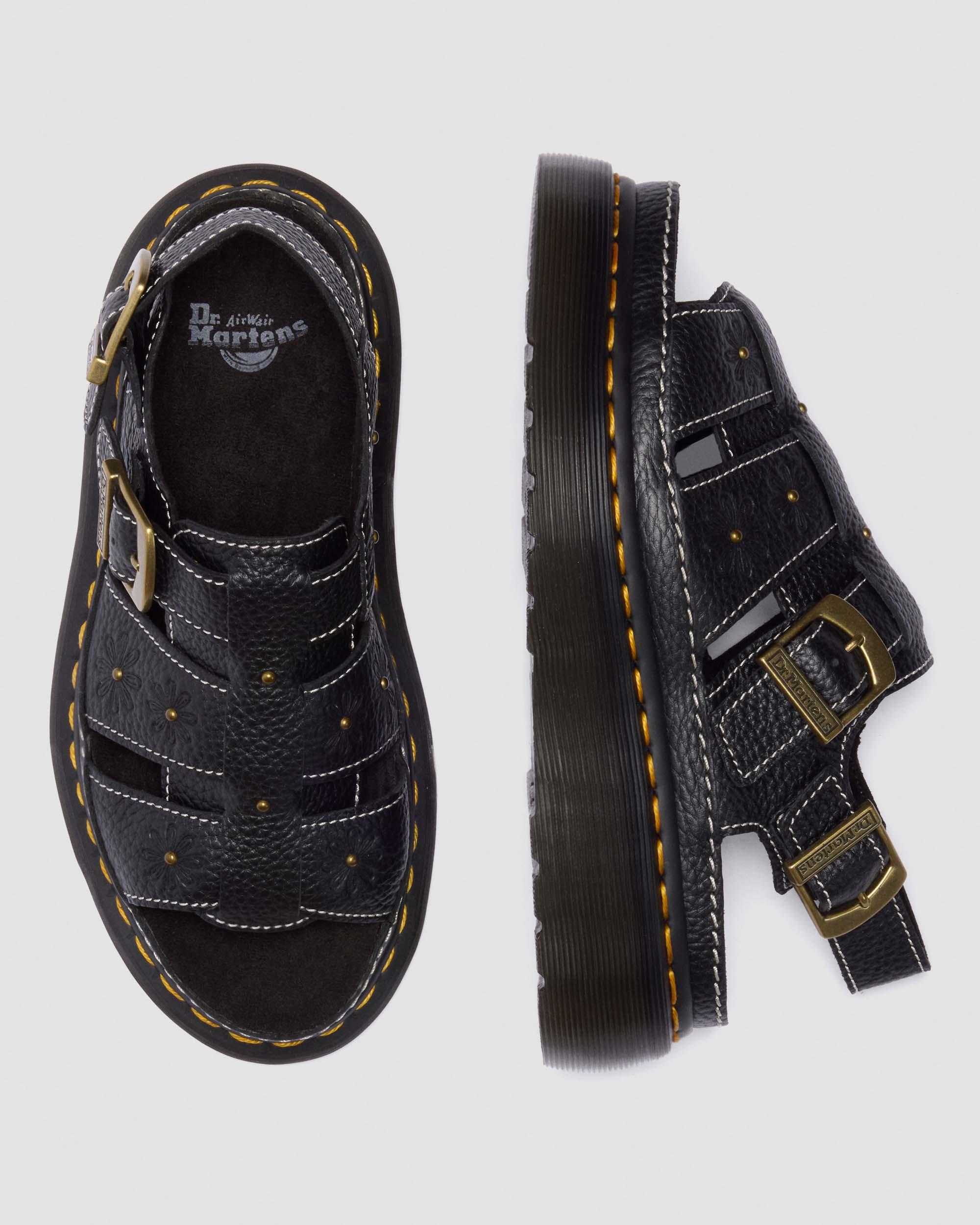 Wrenlie Open Toe Nappa Leather Fisherman Platform Sandals