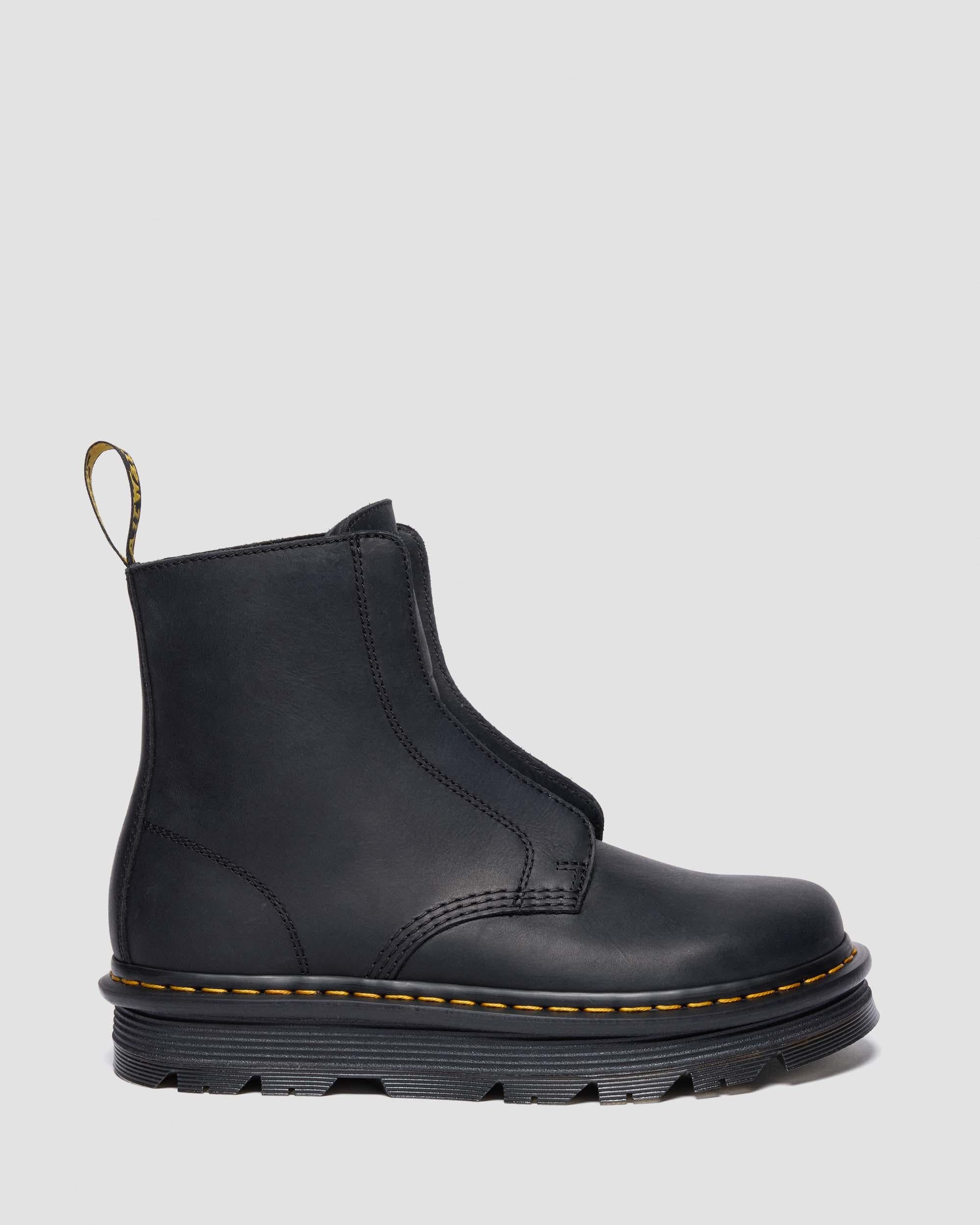 Zebzag Laceless Slip-on Wyoming Leather Boots