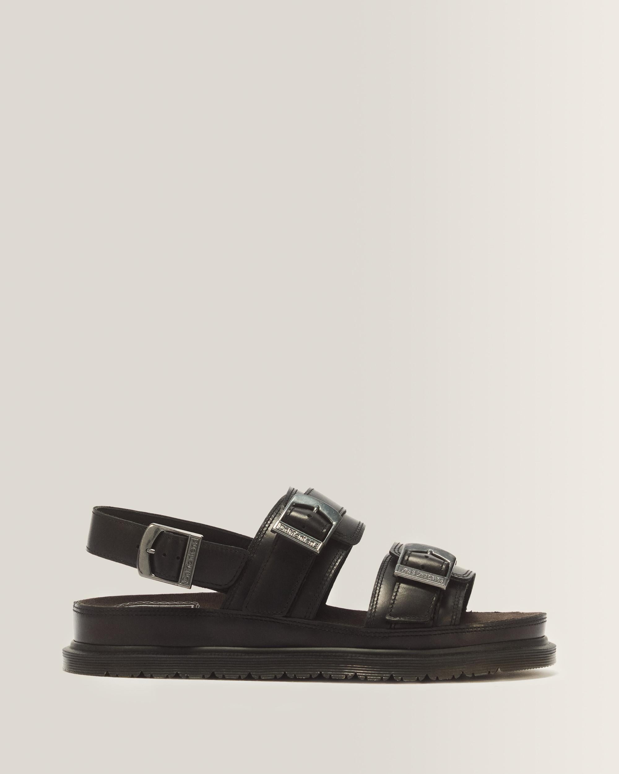 San Two Strap Orleans Leather Sandals