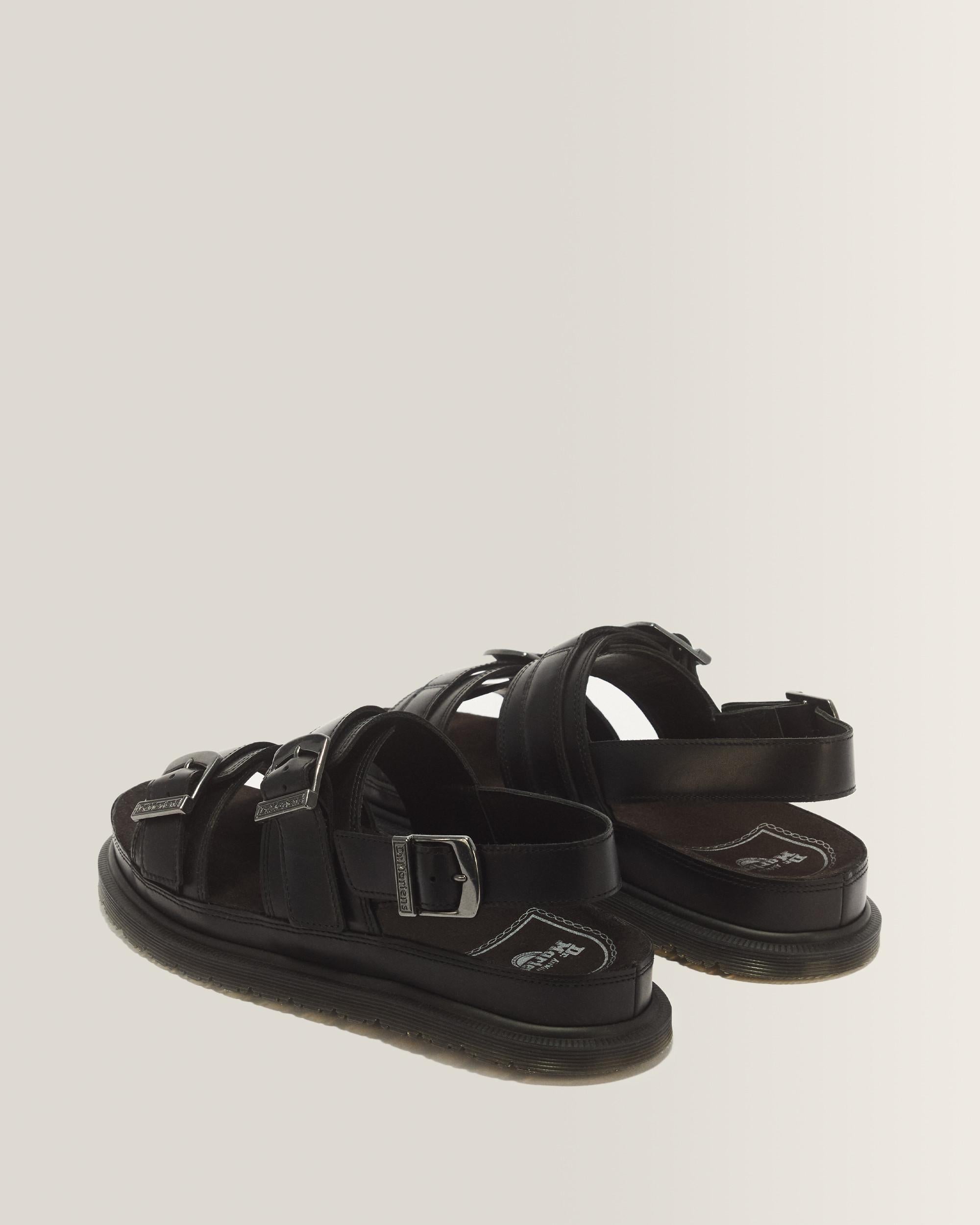 San Two Strap Orleans Leather Sandals