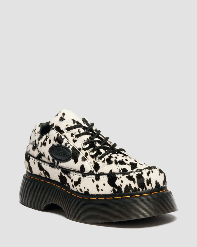 Buzz 5-Eye Dalmatian Hair-On Leather Shoes | Dr. Martens Singapore