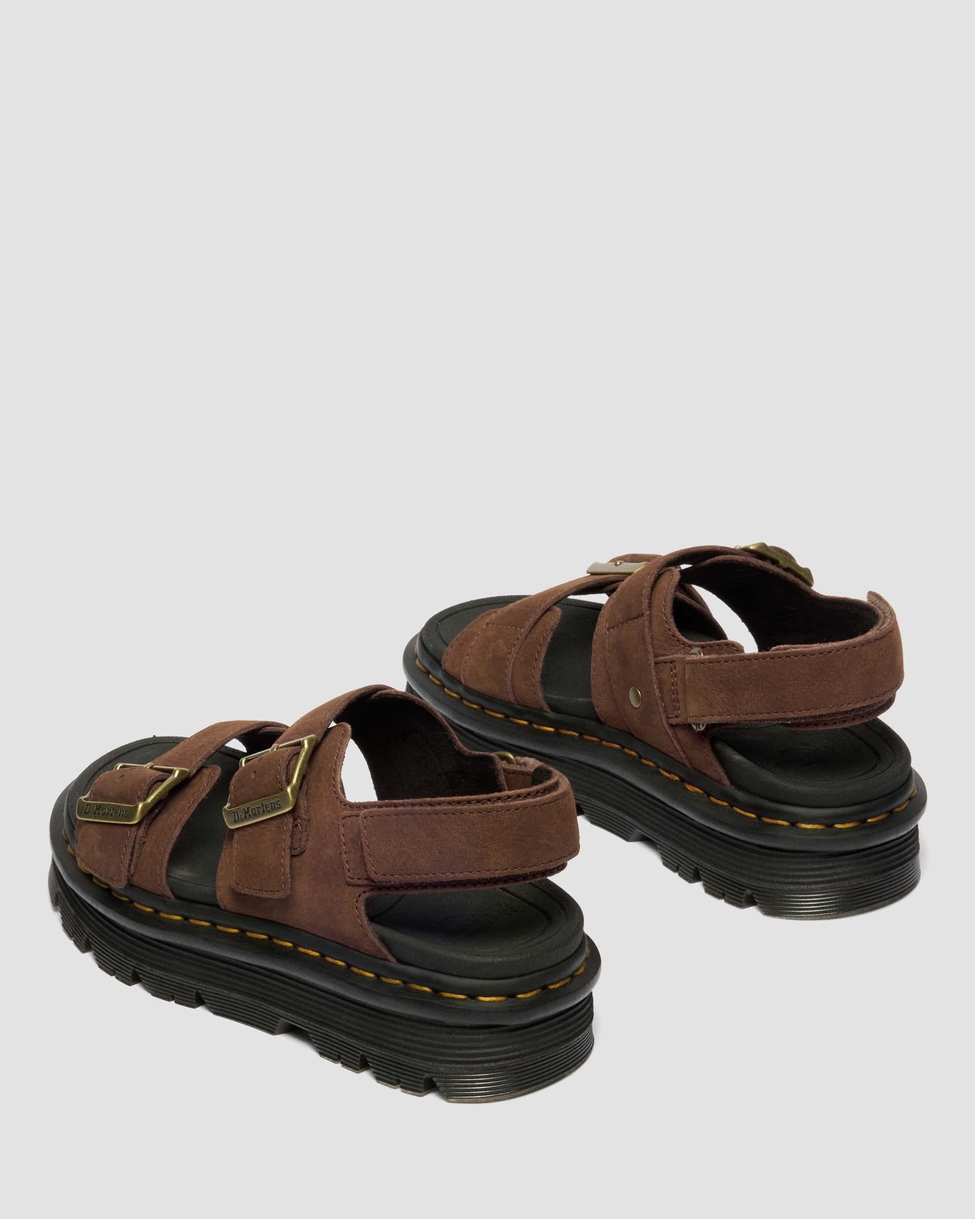 Zebzag Nubuck Platform Sandals