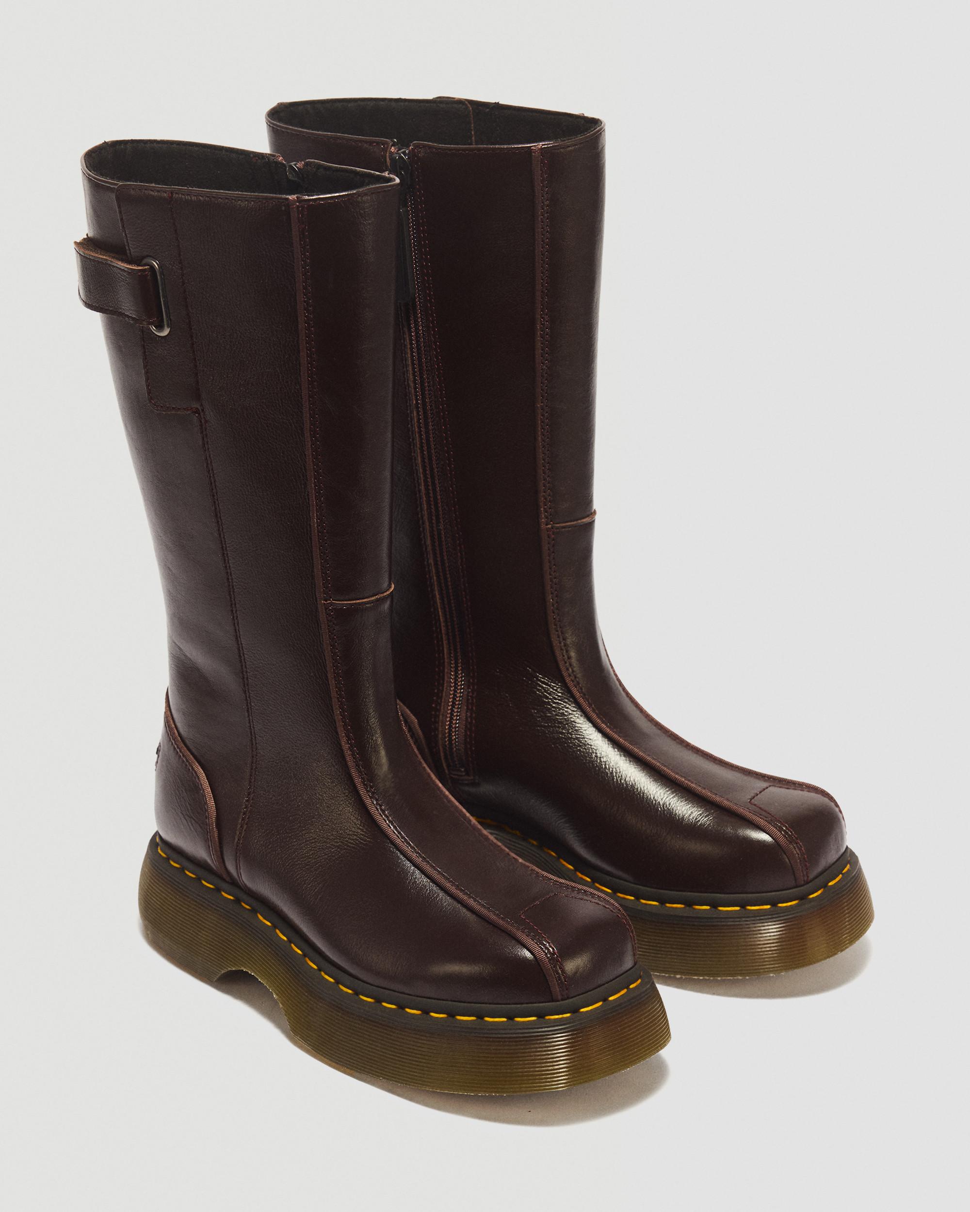Buzz Hi Milled Gloss Leather Boots