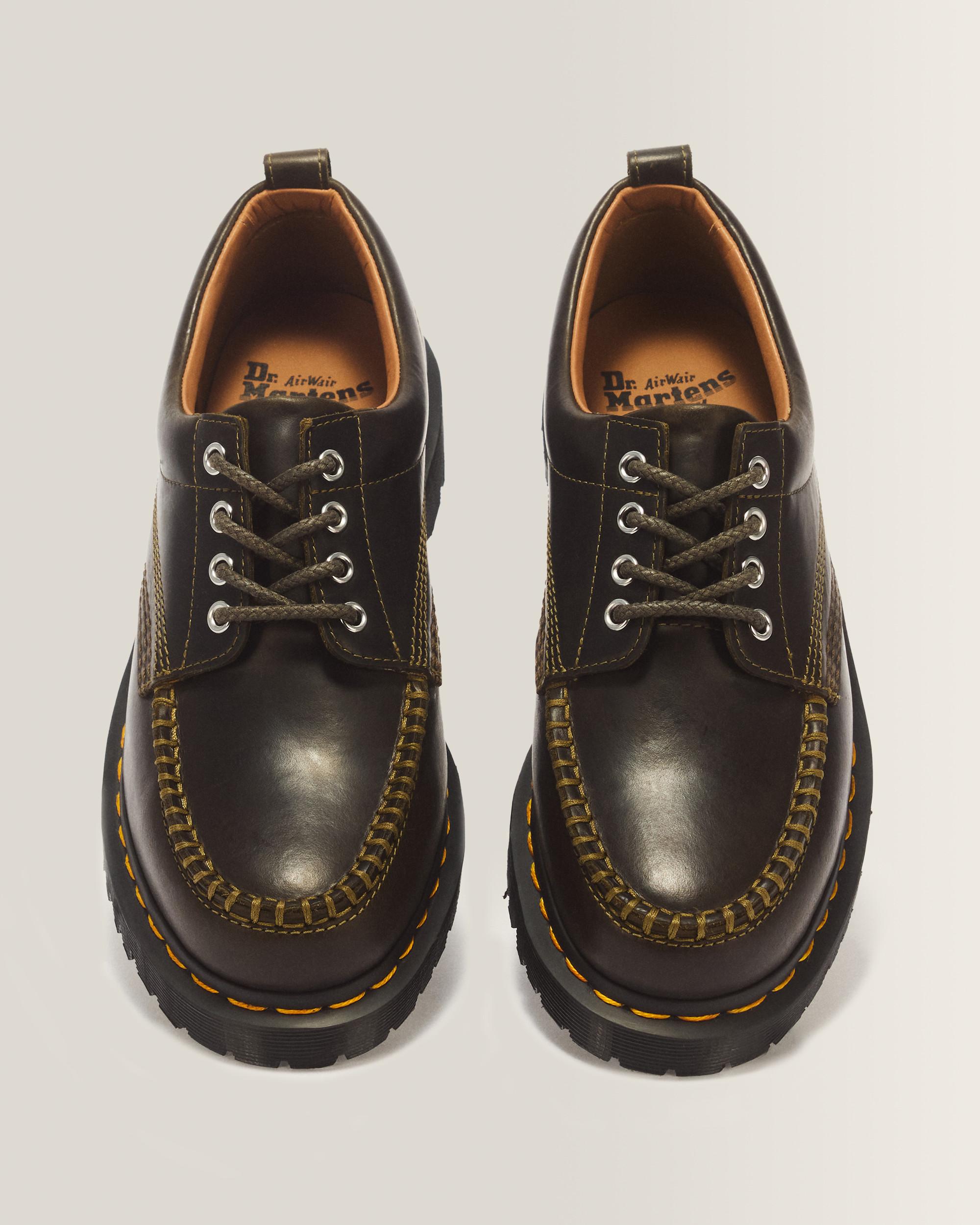 Lowell 4 Eye Mayhem Leather Moc Toe Shoes