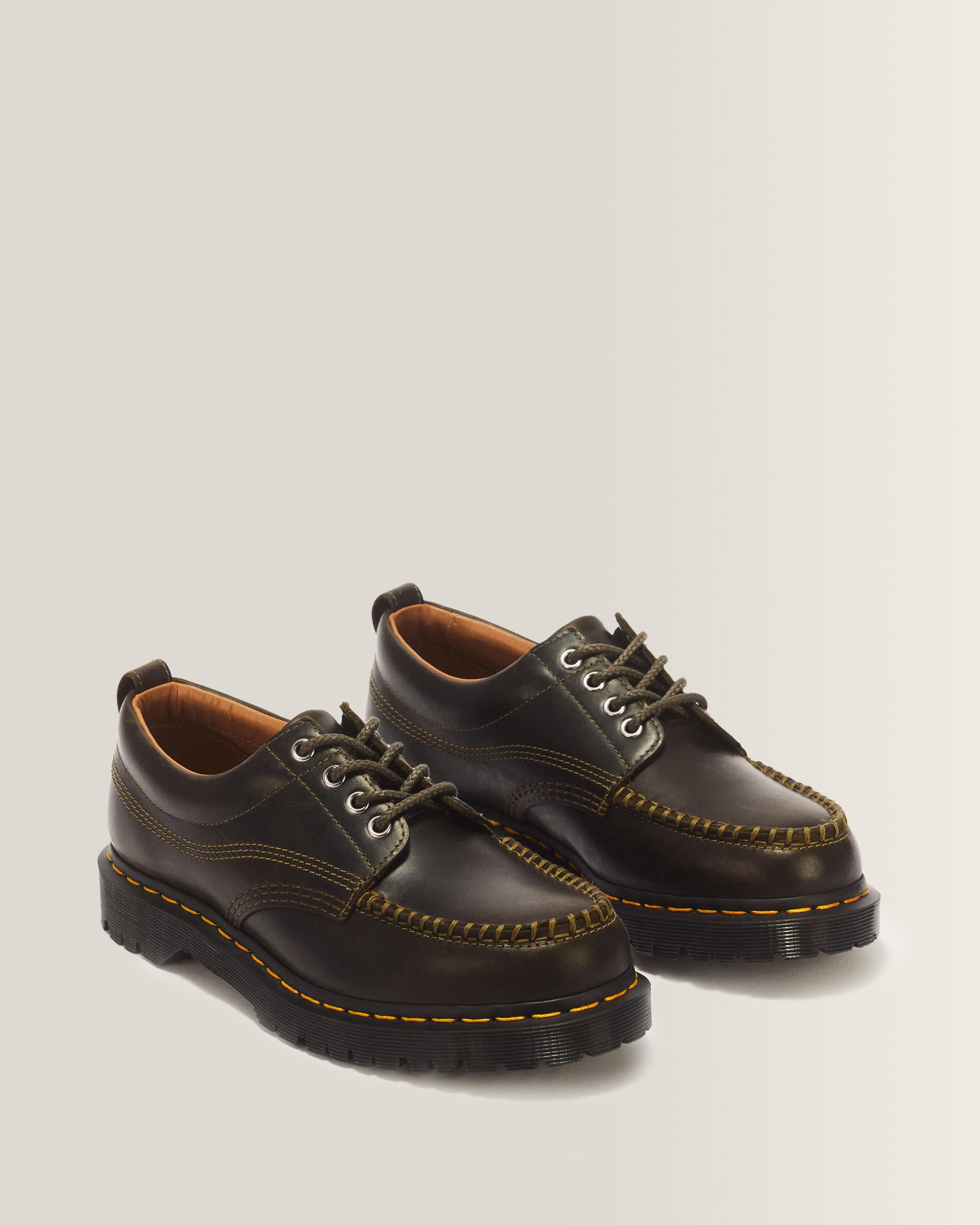 Lowell 4 Eye Mayhem Leather Moc Toe Shoes