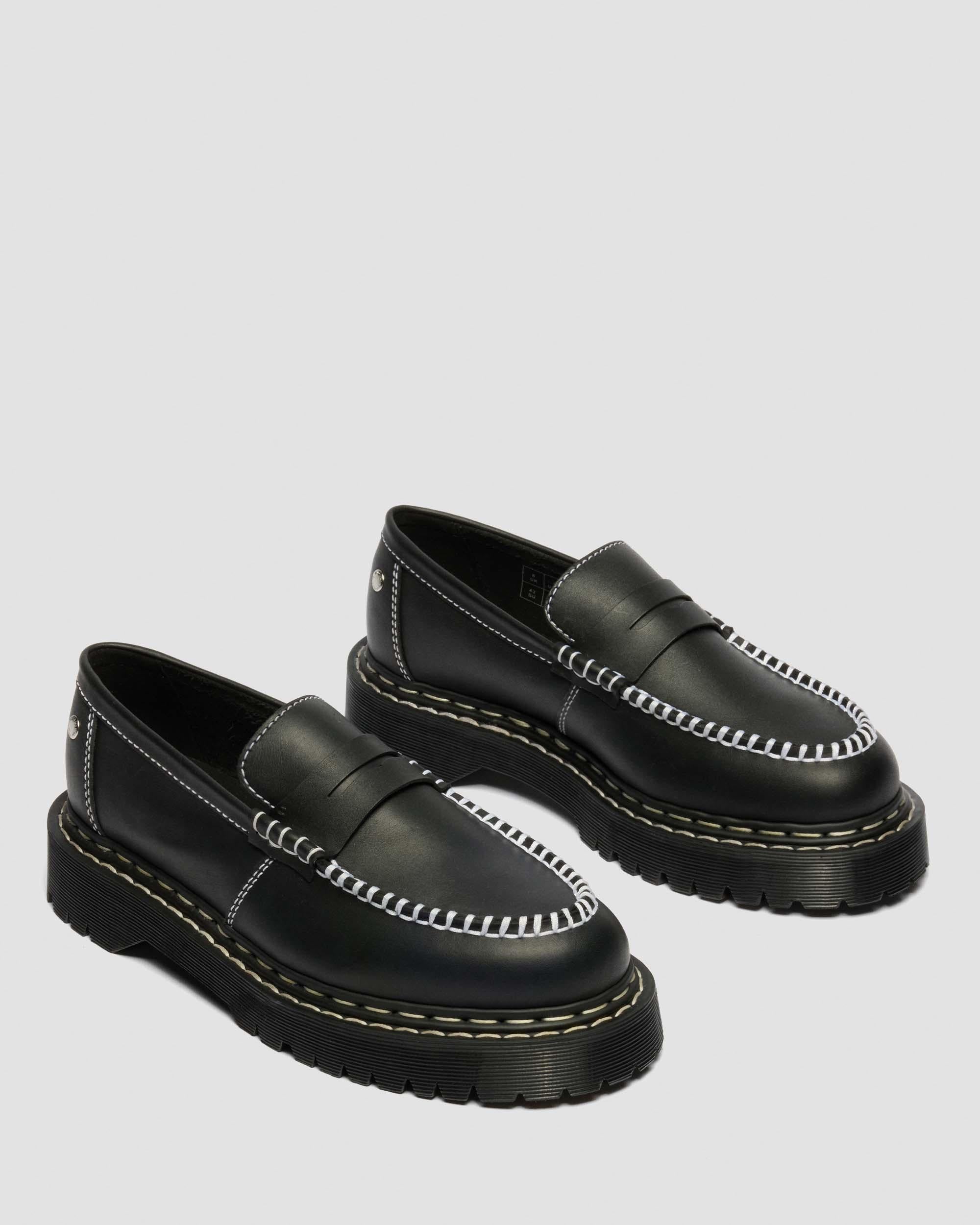 Penton Bex Double Stitch Smooth Leather Loafers