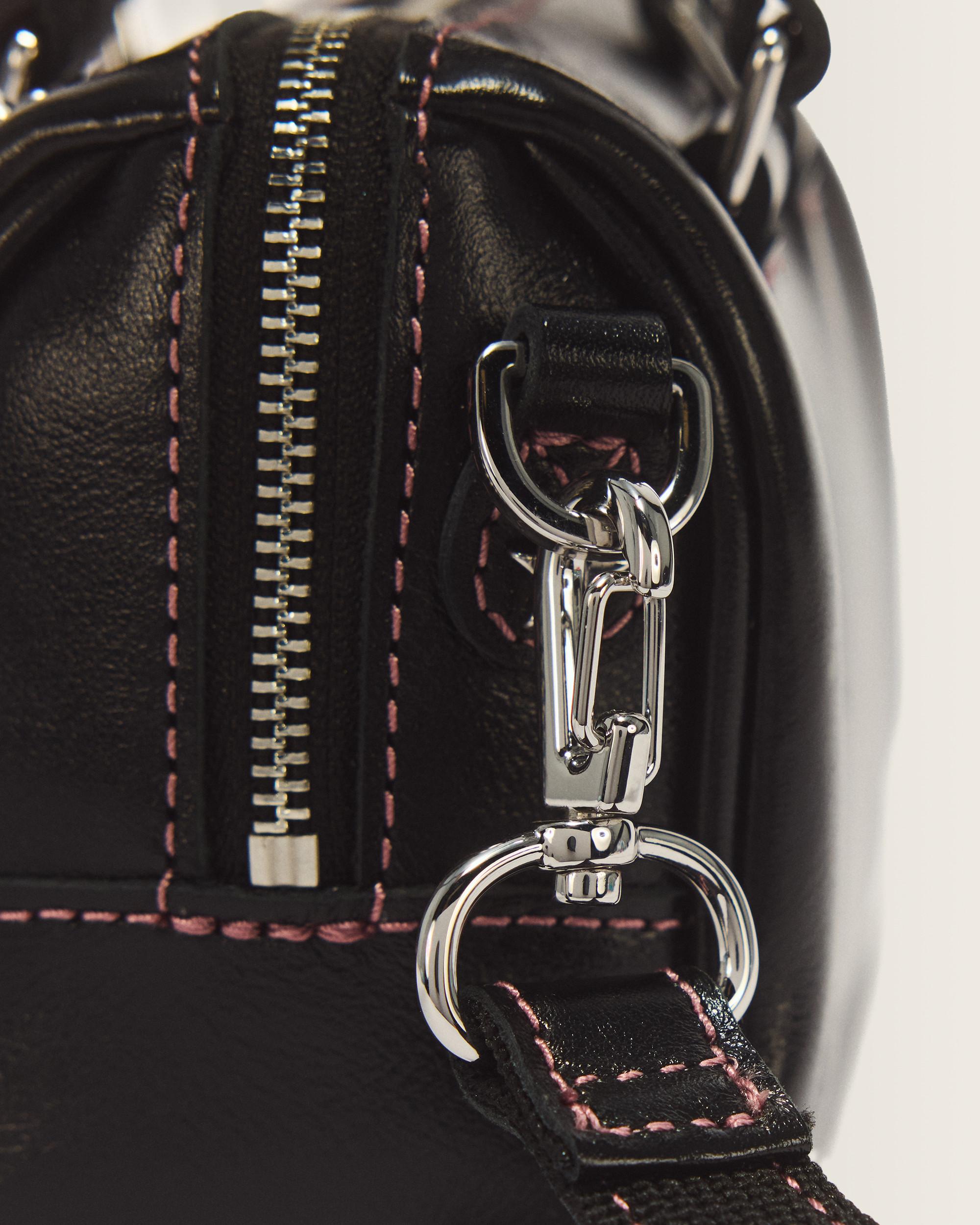 Mini Top Handle Milled Gloss Leather Bag