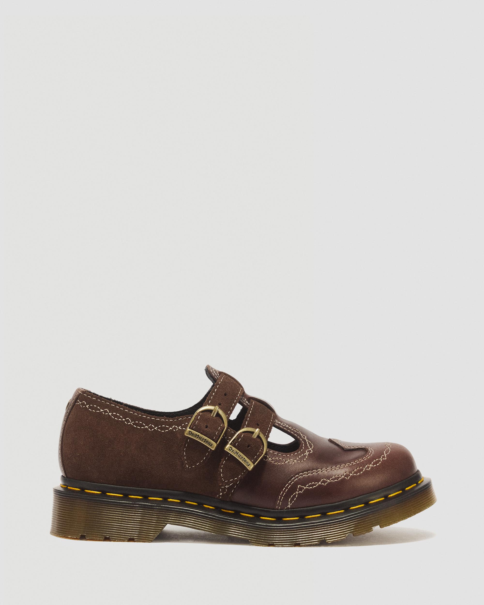 8065 Desert Rodeo Leather & Suede Mary Jane Shoes