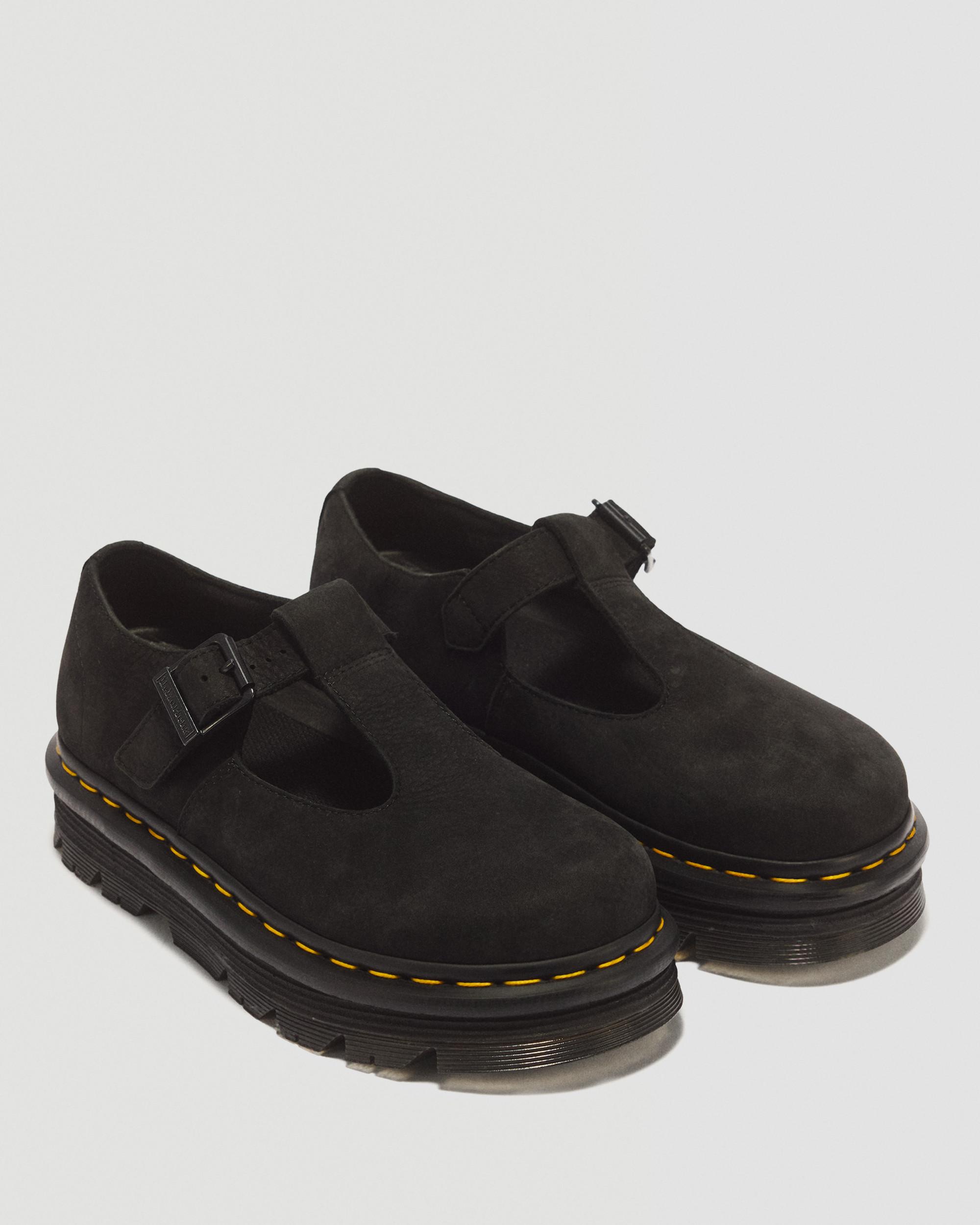 Zebzag Milled Nubuck Mary Jane Shoes