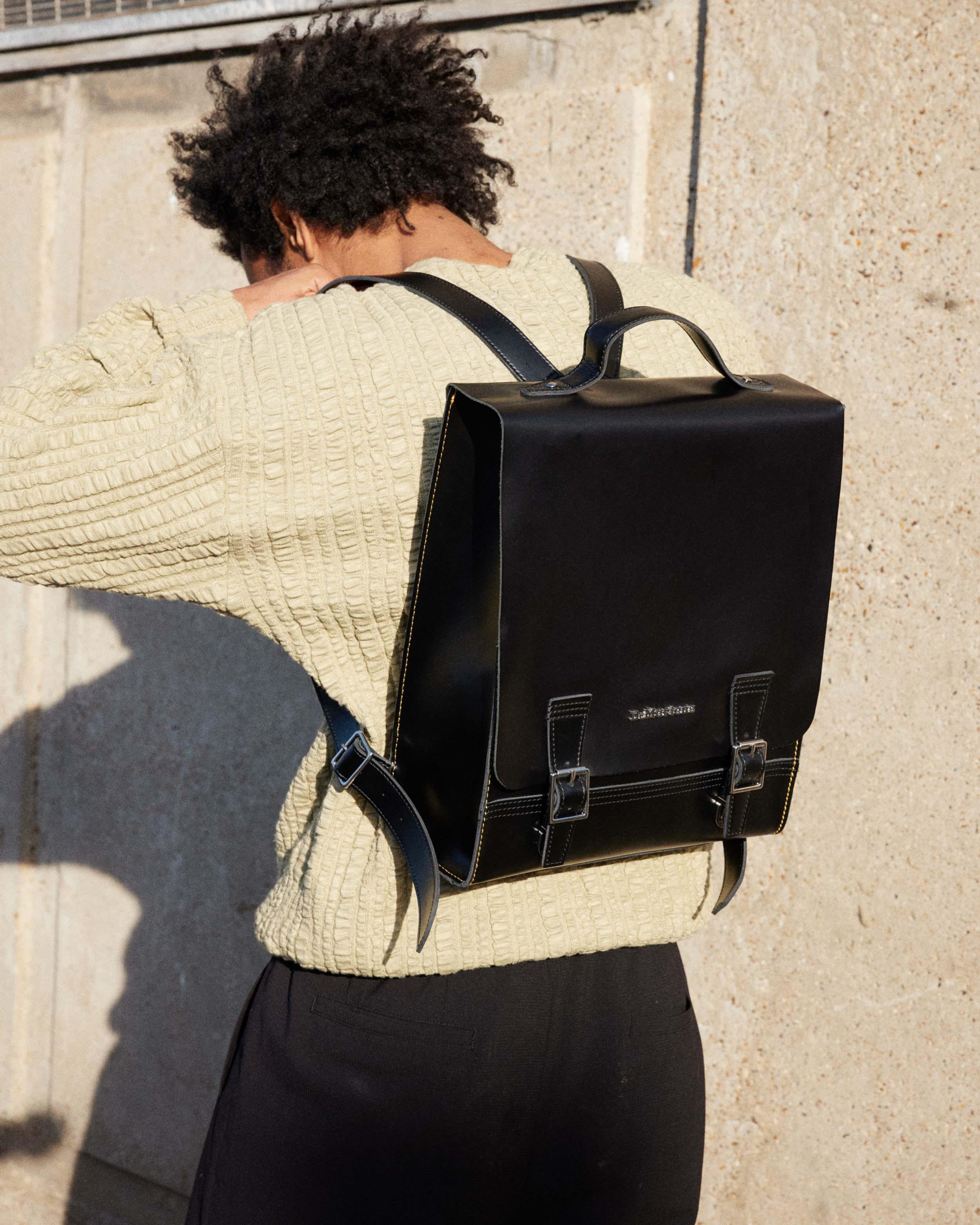 Leather Box Backpack