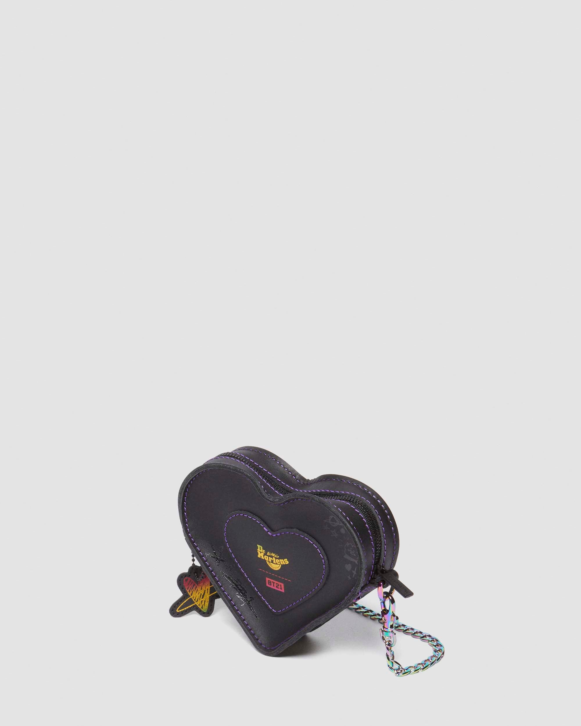 BT21 Mini Heart Leather Bag