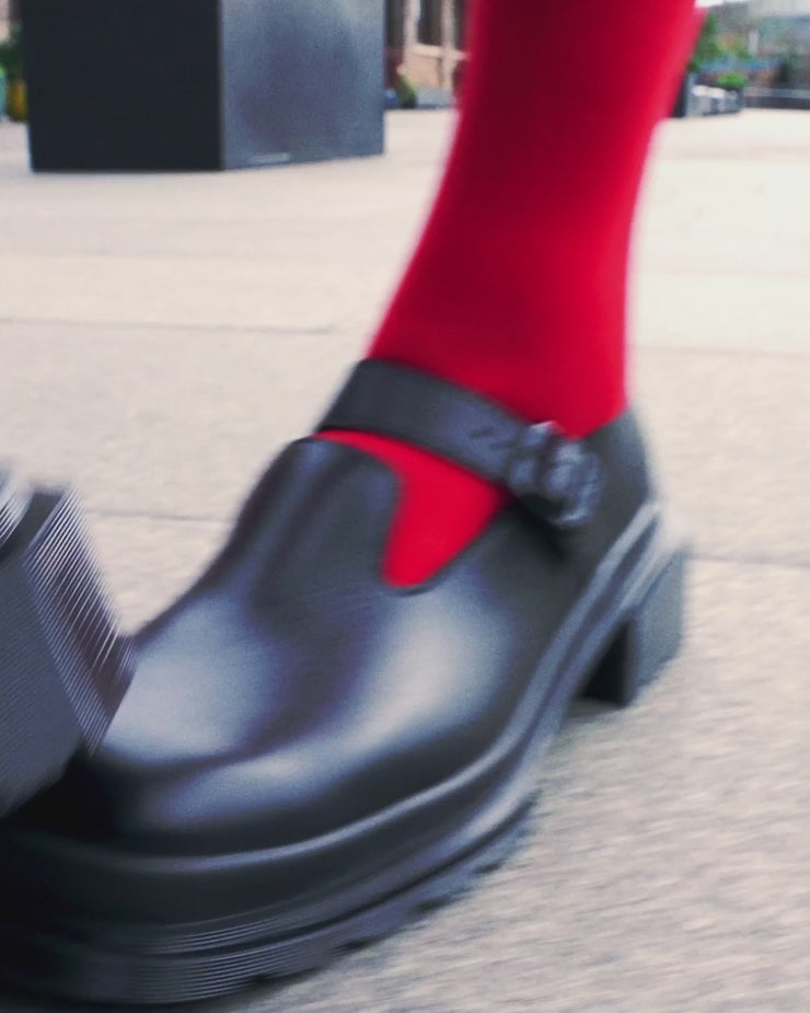 Maybole Square Toe Wanama Leather Mary Jane Shoes | Dr. Martens